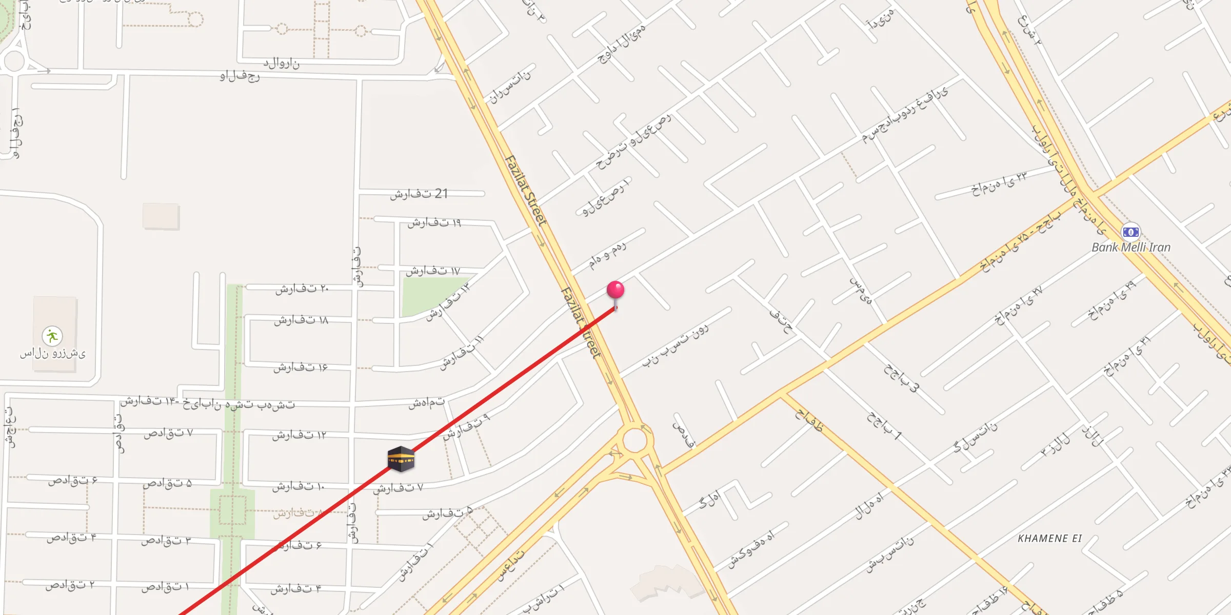 Carte de localisation : مسجد ابوذر