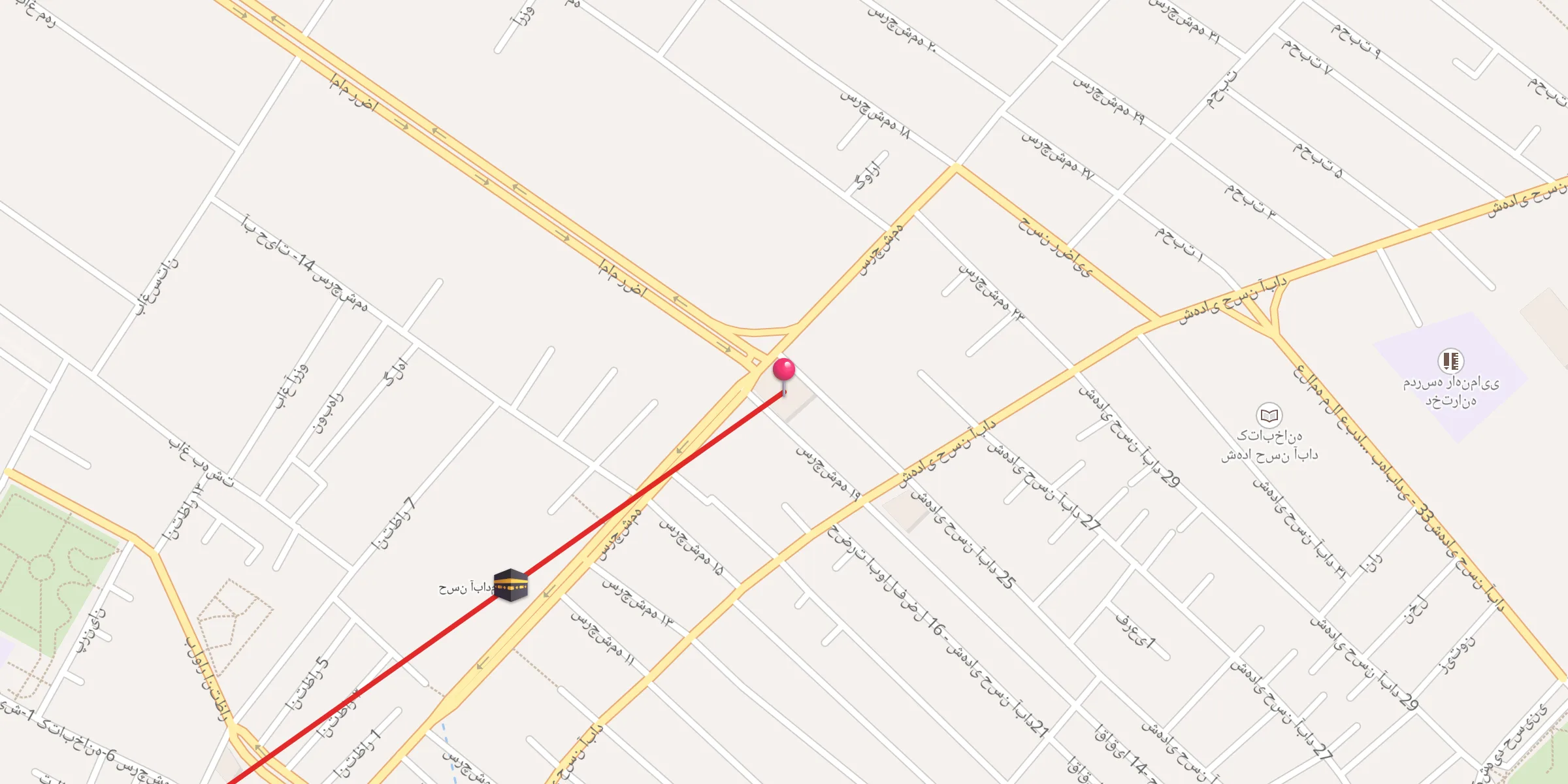 Carte de localisation : مسجد امام حسین