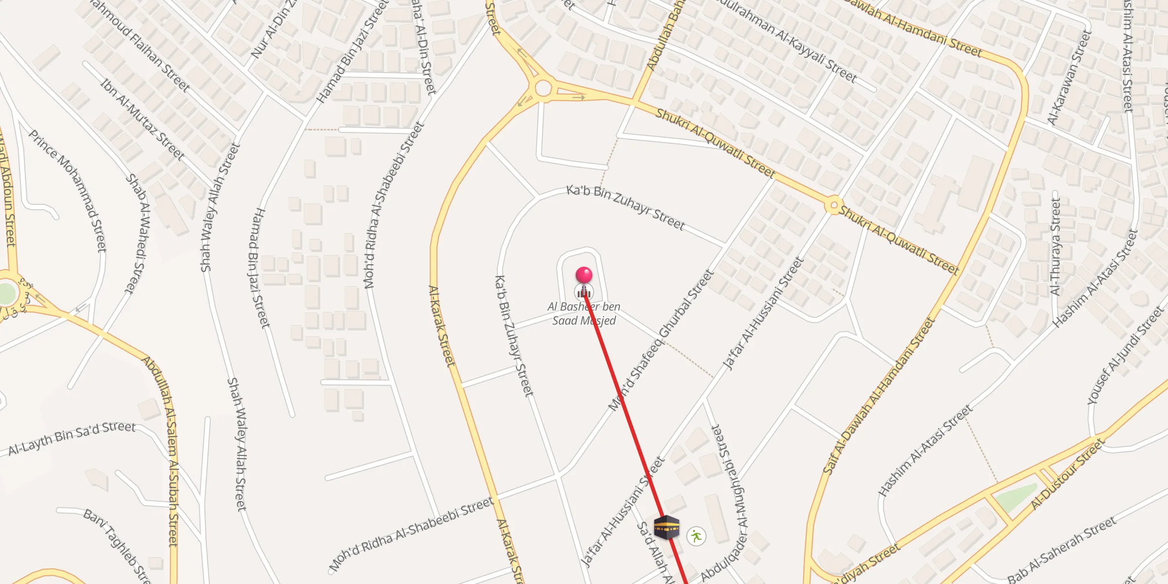 Carte de localisation : Al Basheer ben Saad Masjed