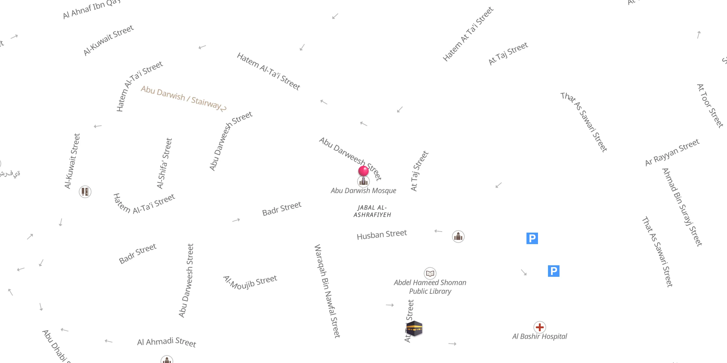 Carte de localisation : Abu Darwish Mosque