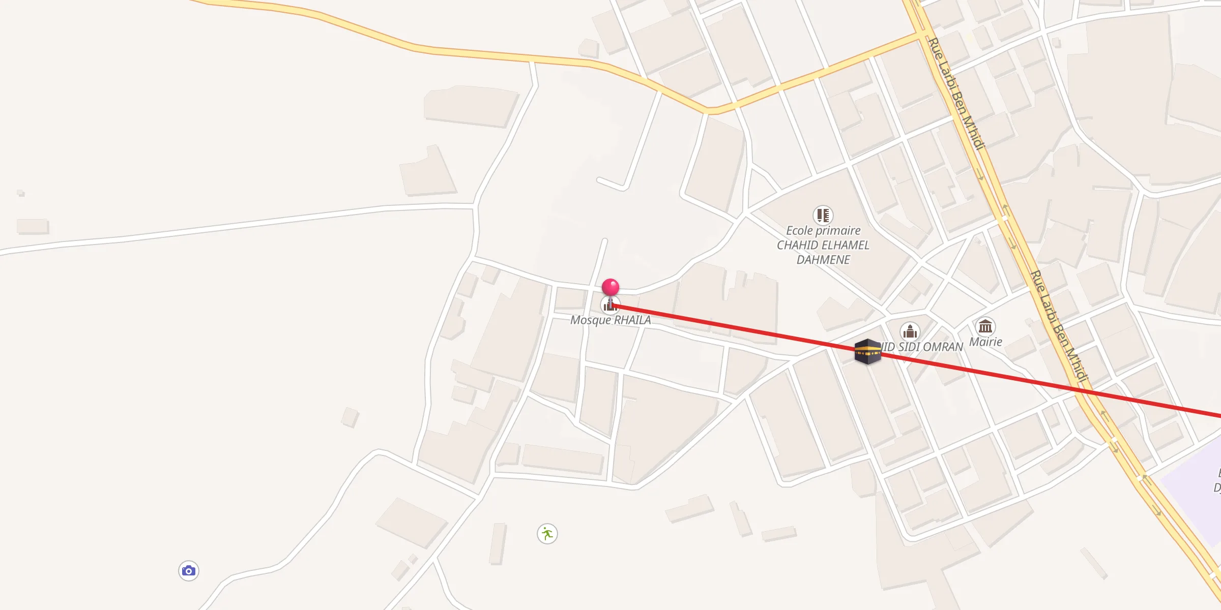 Carte de localisation : Mosque RHAILA