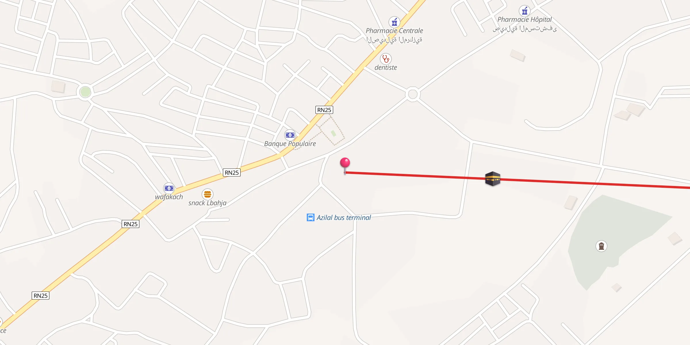 Carte de localisation : Mosquée