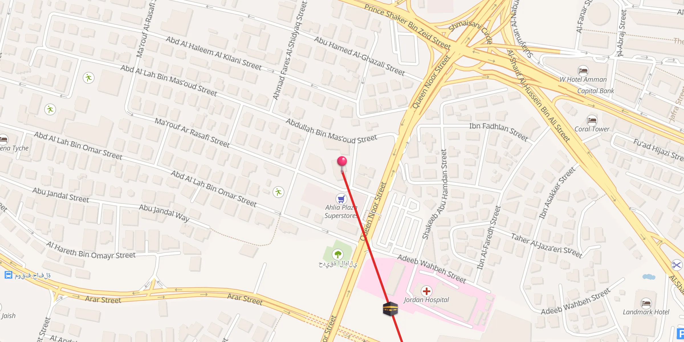 Carte de localisation : Prince Hassan Mosque
