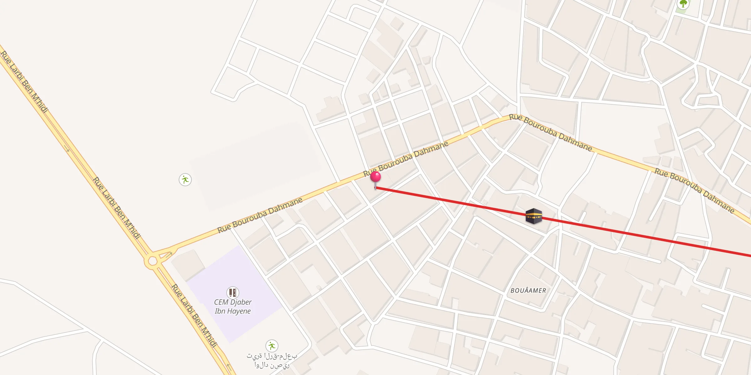 Carte de localisation : مسجد خديجة أم المؤمنين