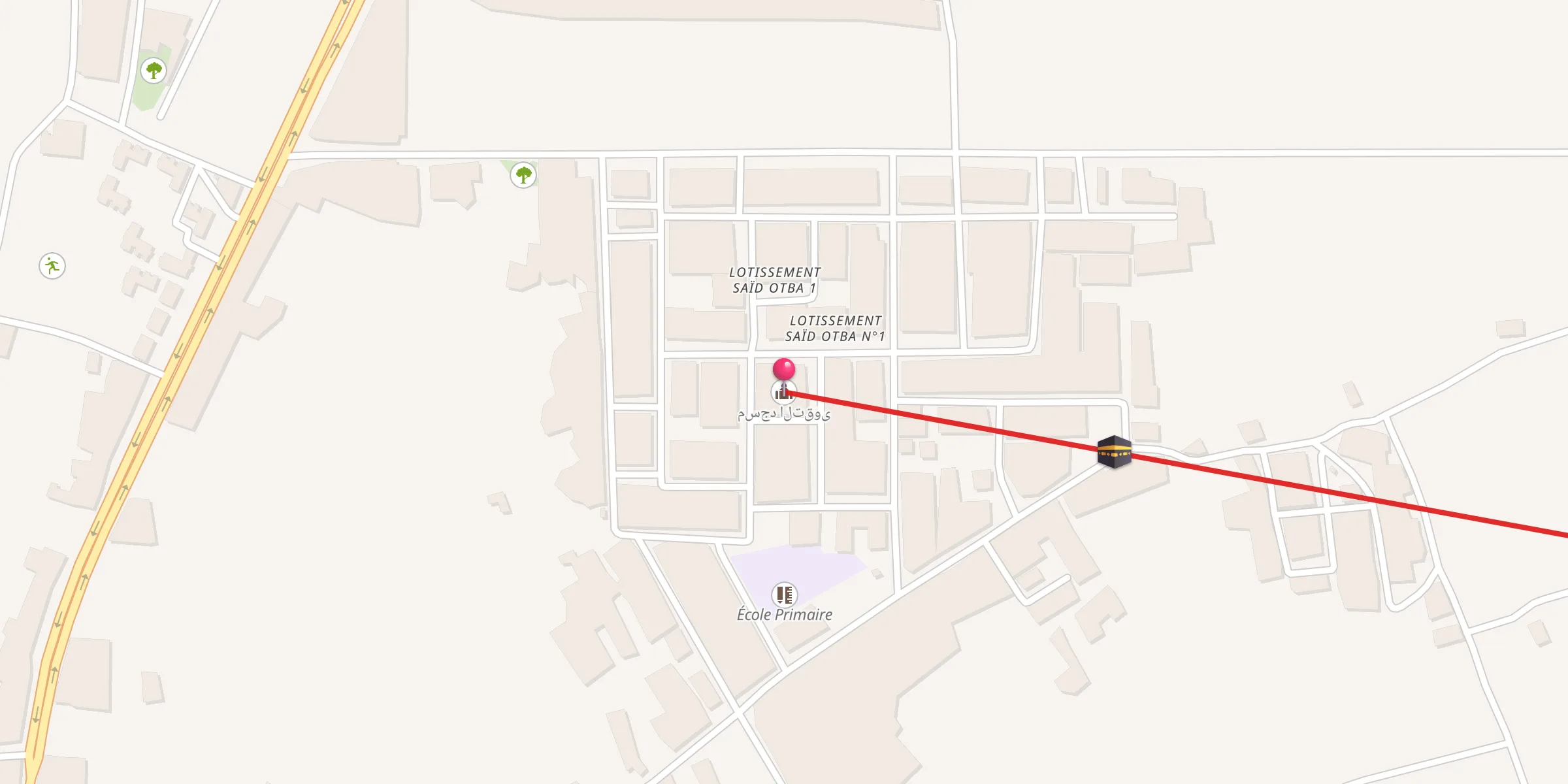 Carte de localisation : مسجد التقوى