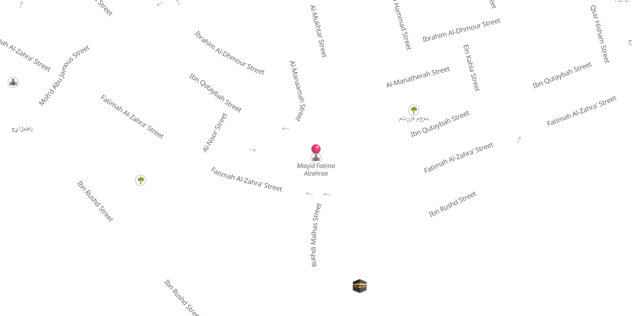 Carte de localisation : Masjid Fatima Alzahraa