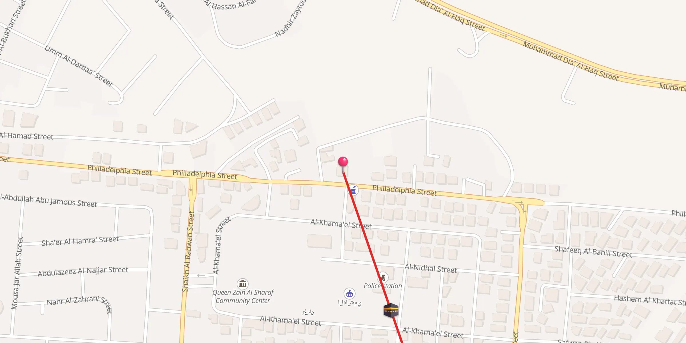 Carte de localisation : Faris bin Tawaleh Mosque