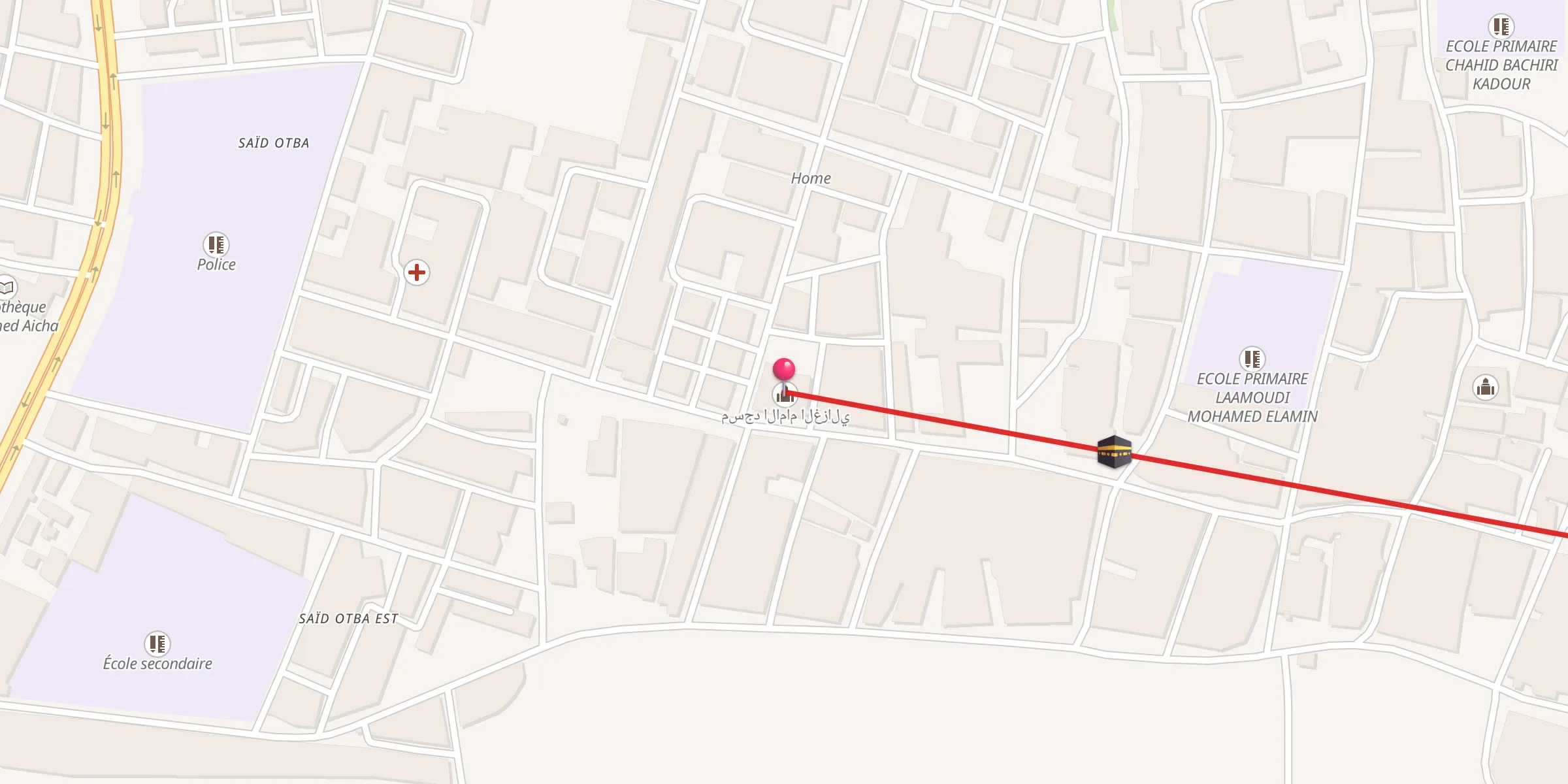 Carte de localisation : مسجد الامام الغزالي