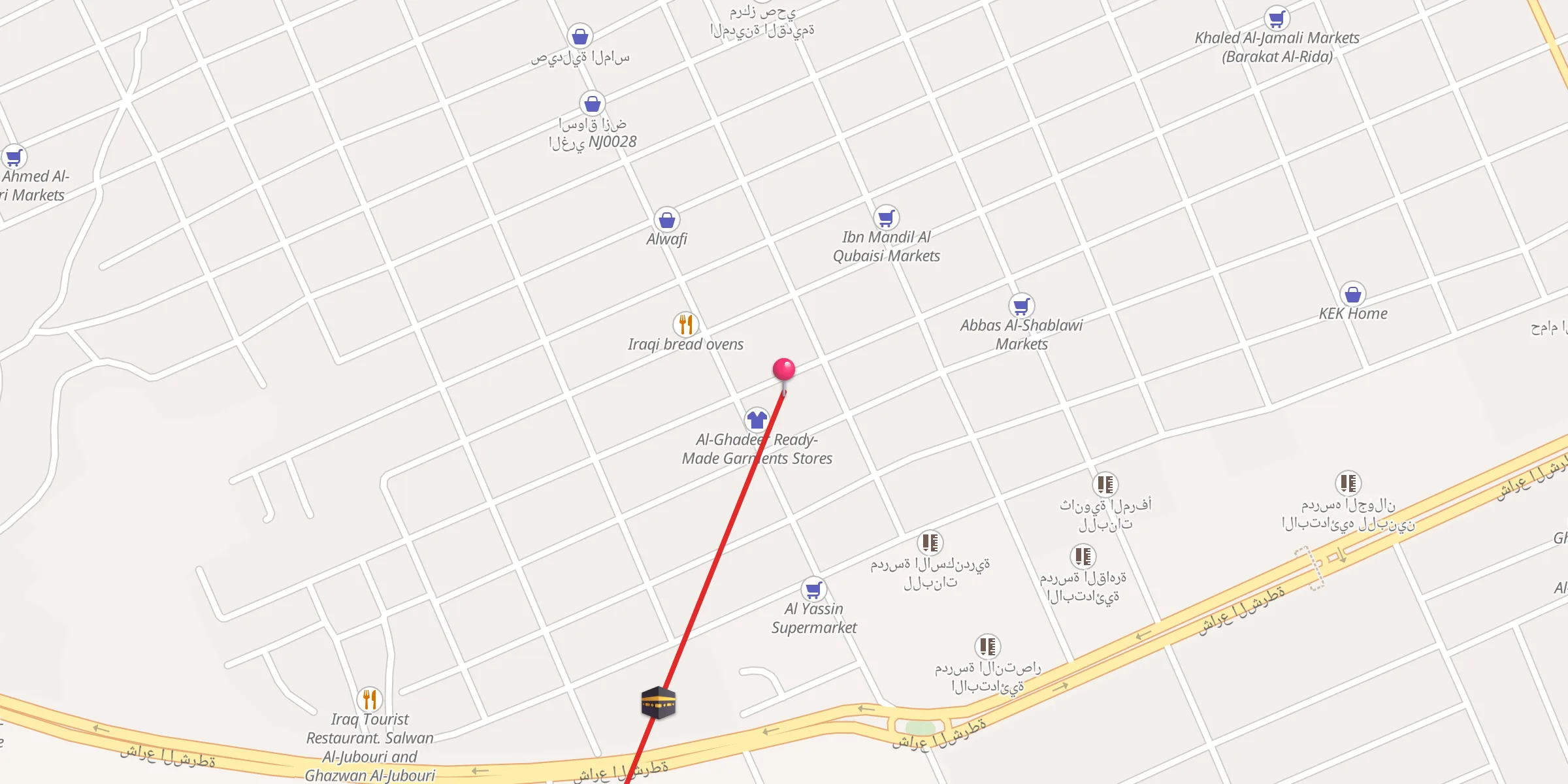 Carte de localisation : جامع العدل