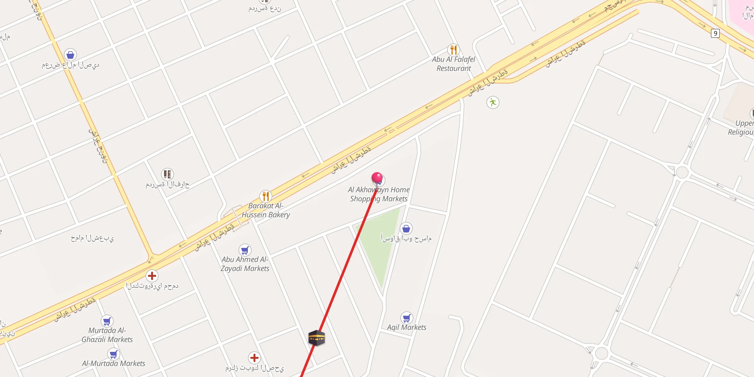Carte de localisation : جامع الغزالات
