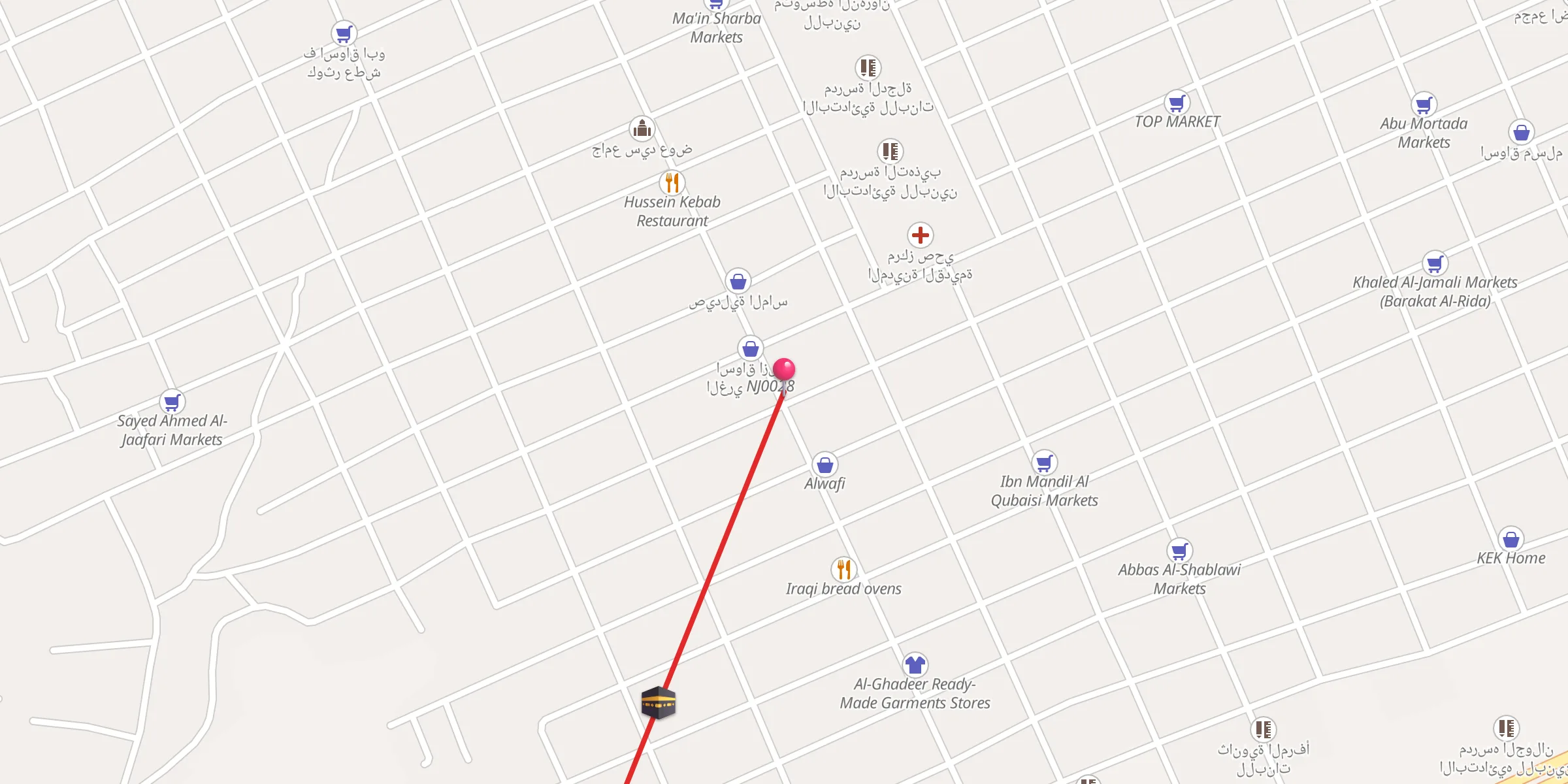 Carte de localisation : جامع ابو المناره