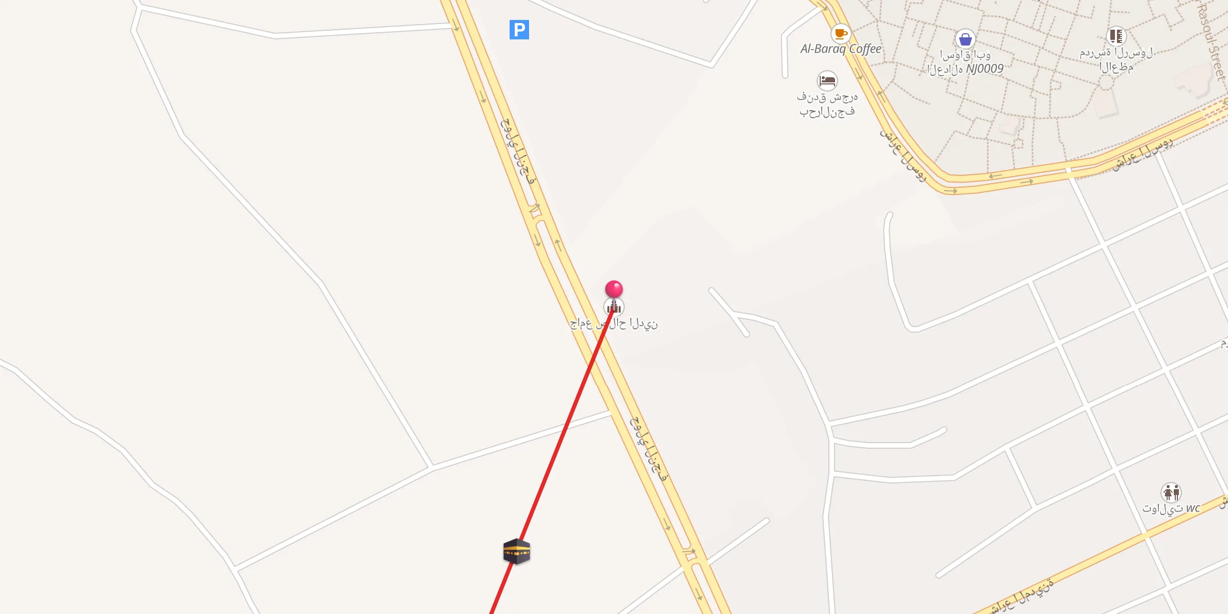Carte de localisation : جامع صلاح الدين