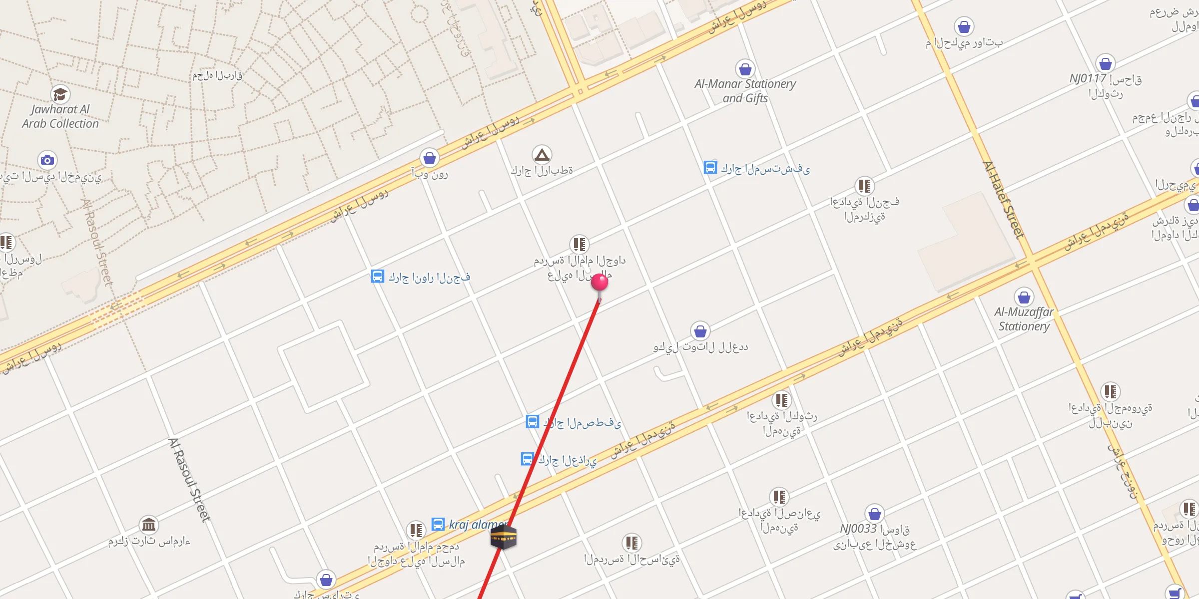 Carte de localisation : مدرسة الامام الجواد
