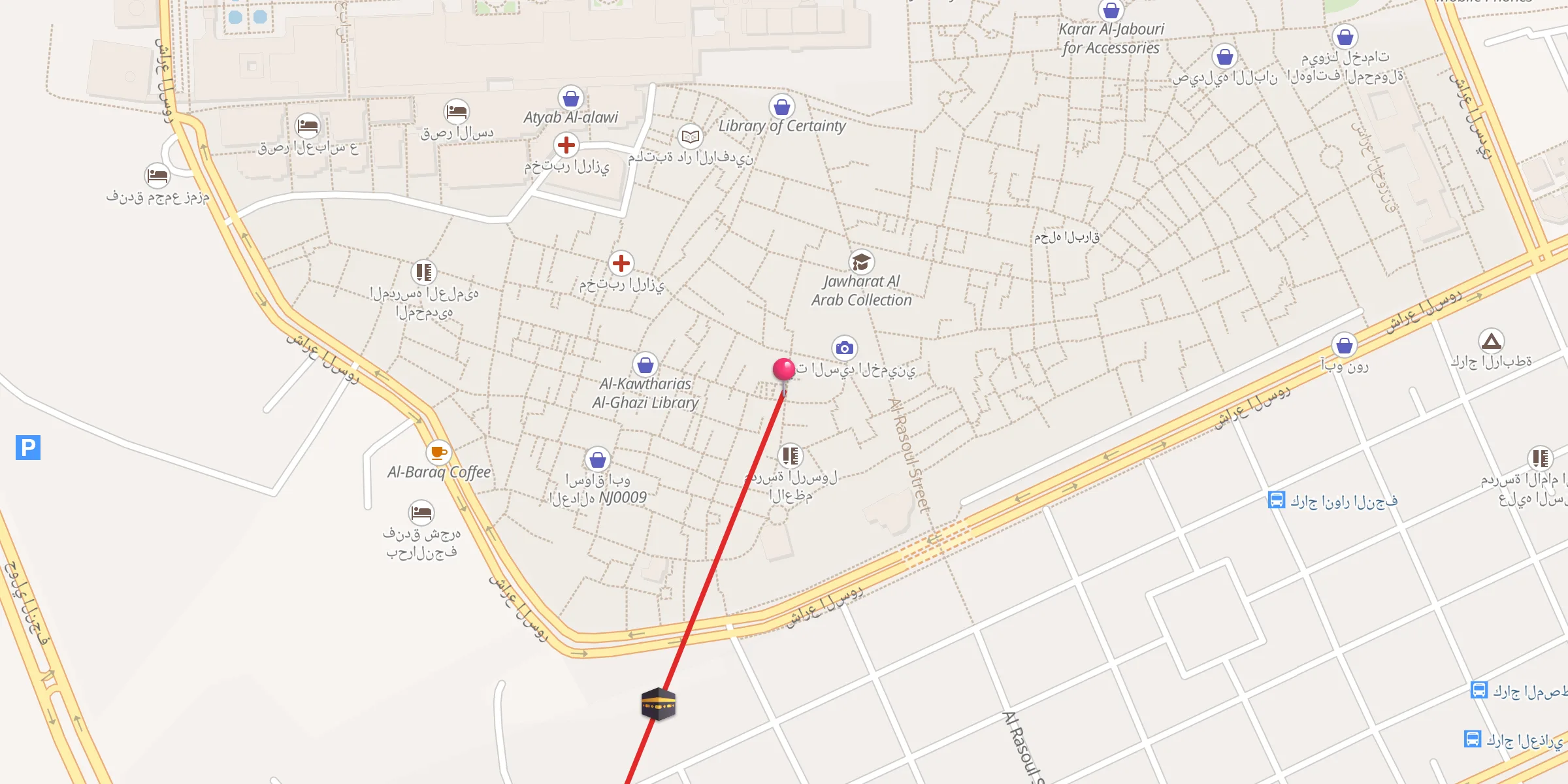 Carte de localisation : جامع الشيخ الانصاري