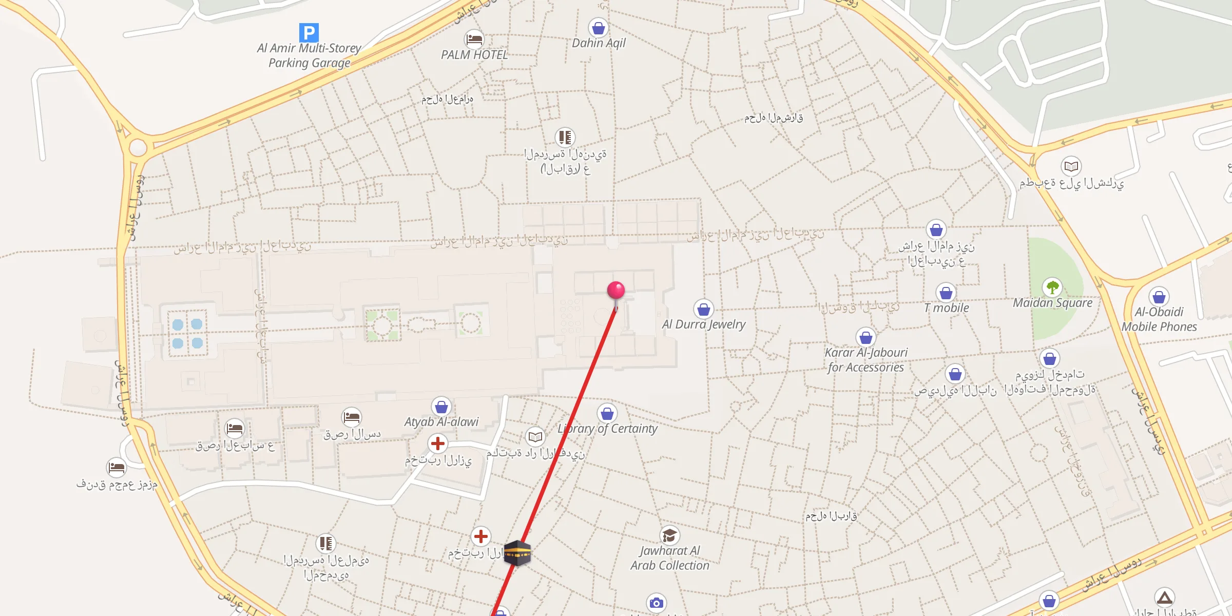 Carte de localisation : العتبة العلوية