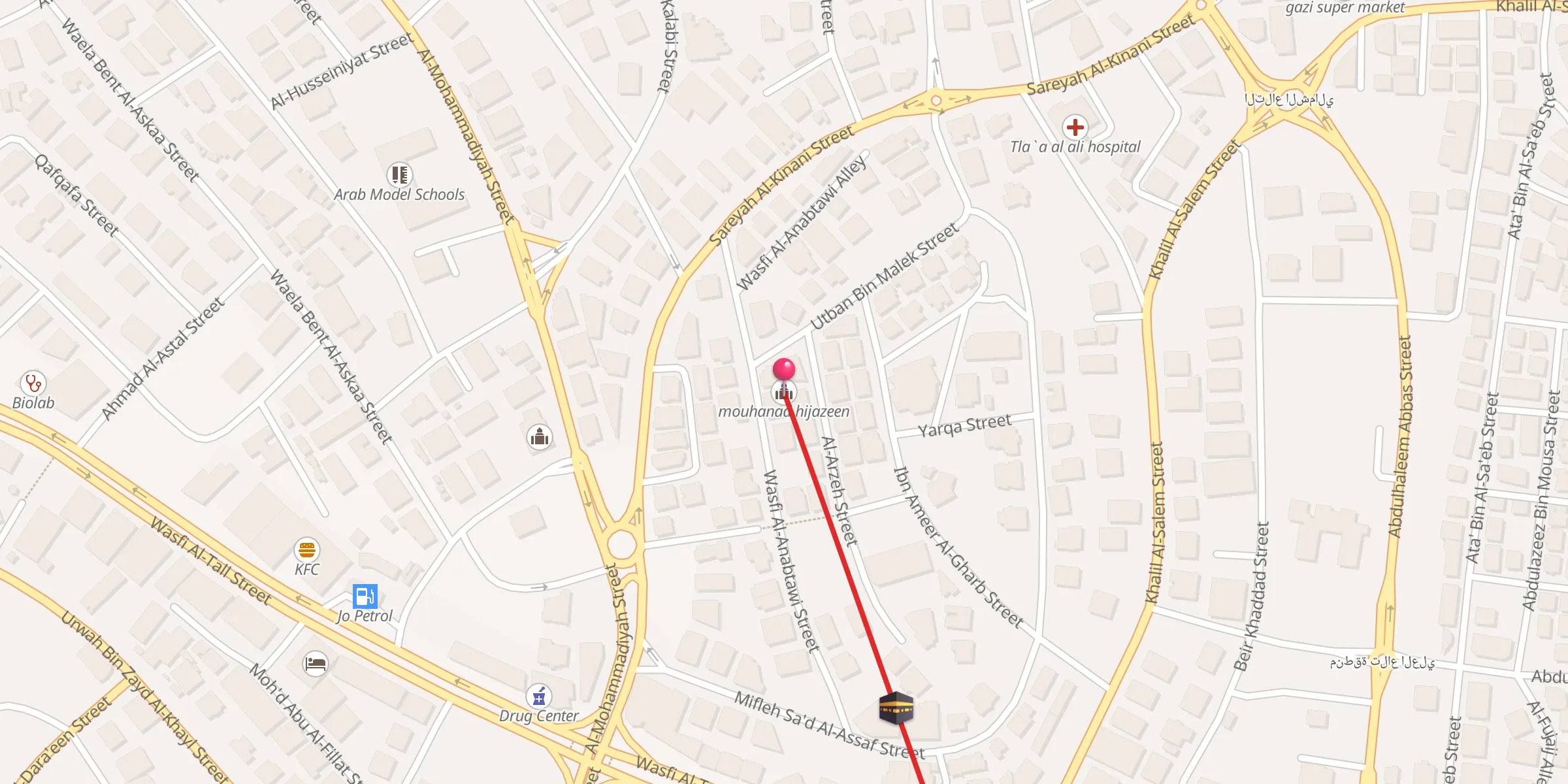Carte de localisation : mouhanad hijazeen