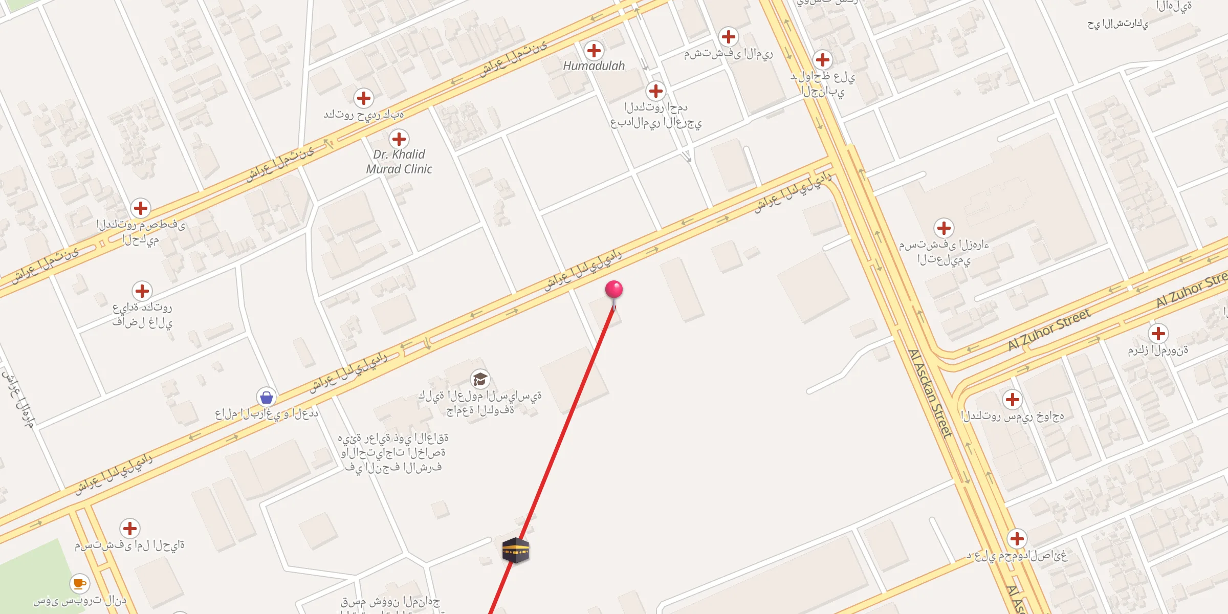 Carte de localisation : جامع الكيليدار