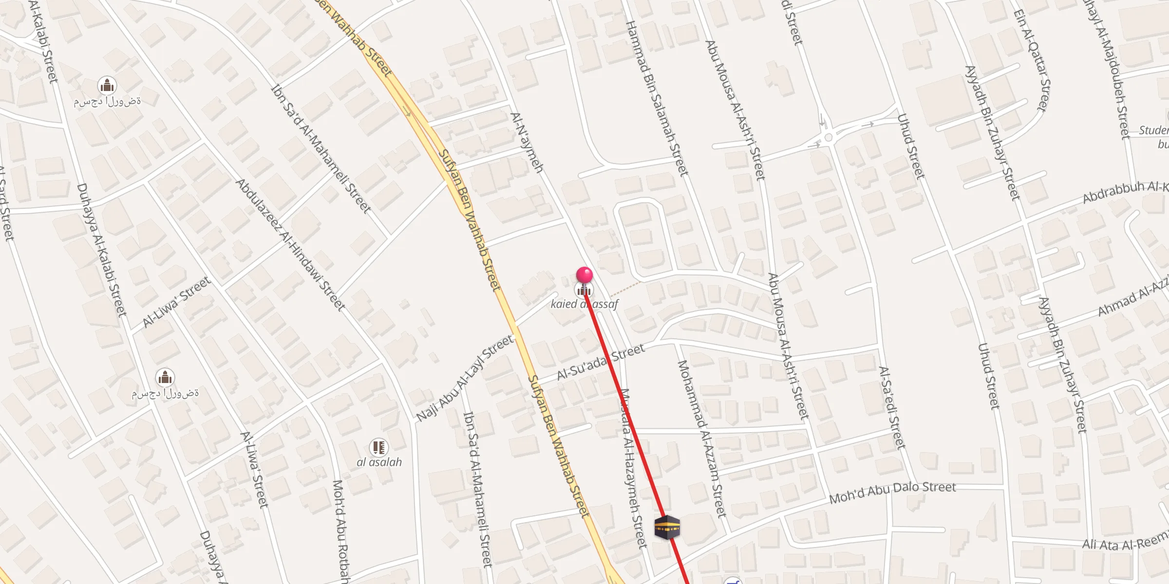 Carte de localisation : kaied al assaf