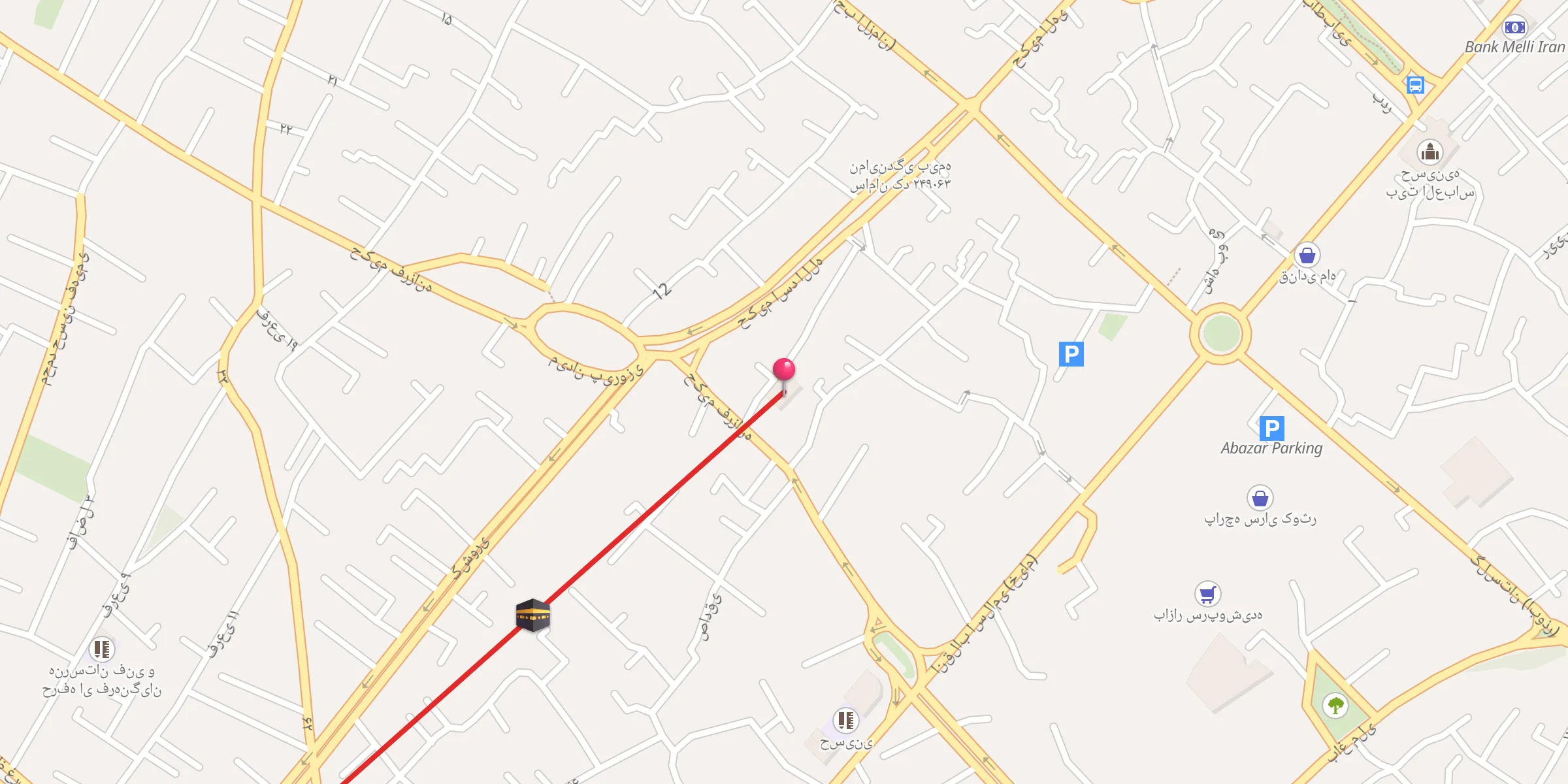 Carte de localisation : مسجد نو
