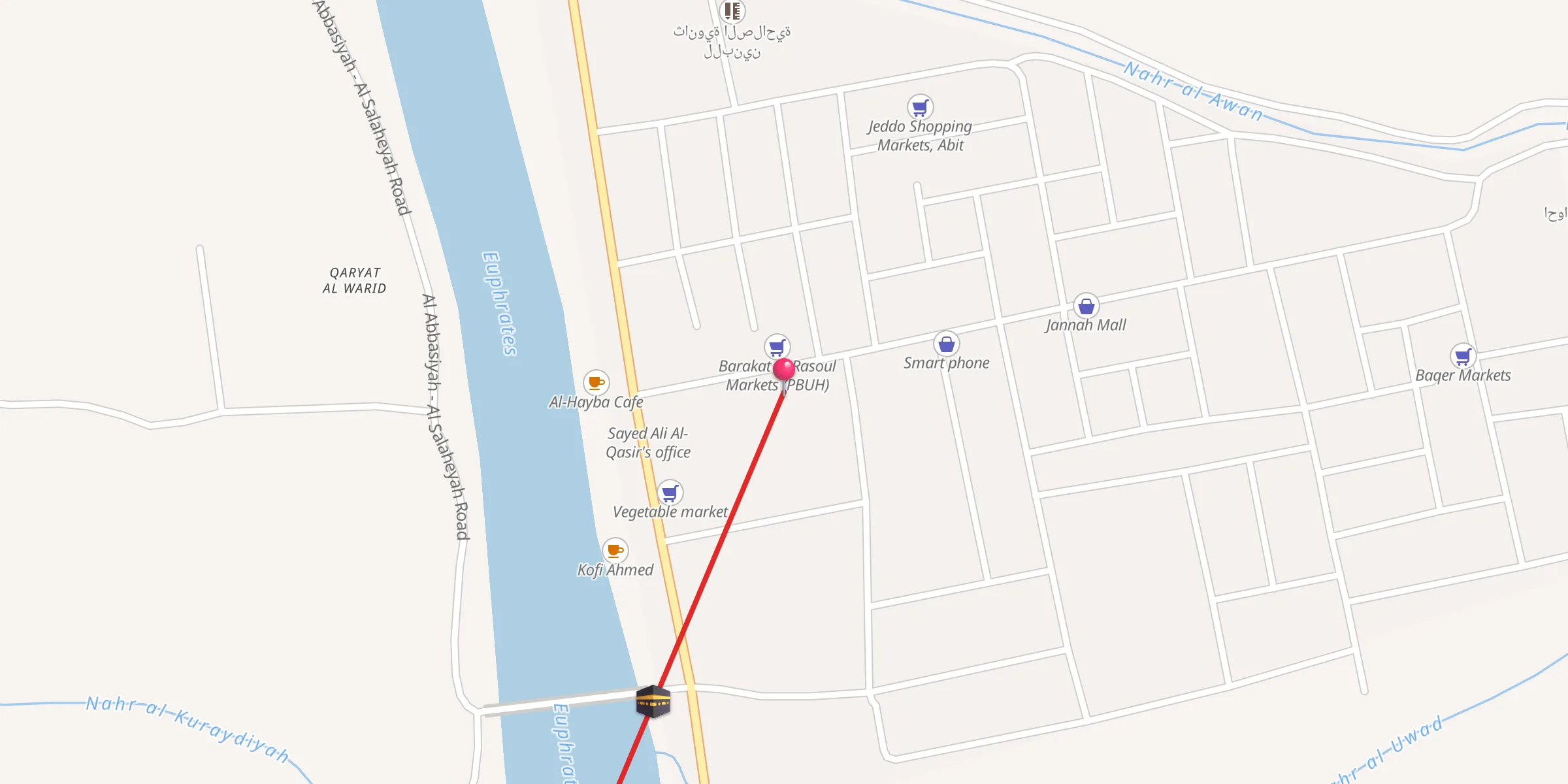 Carte de localisation : جامع الصلاحية