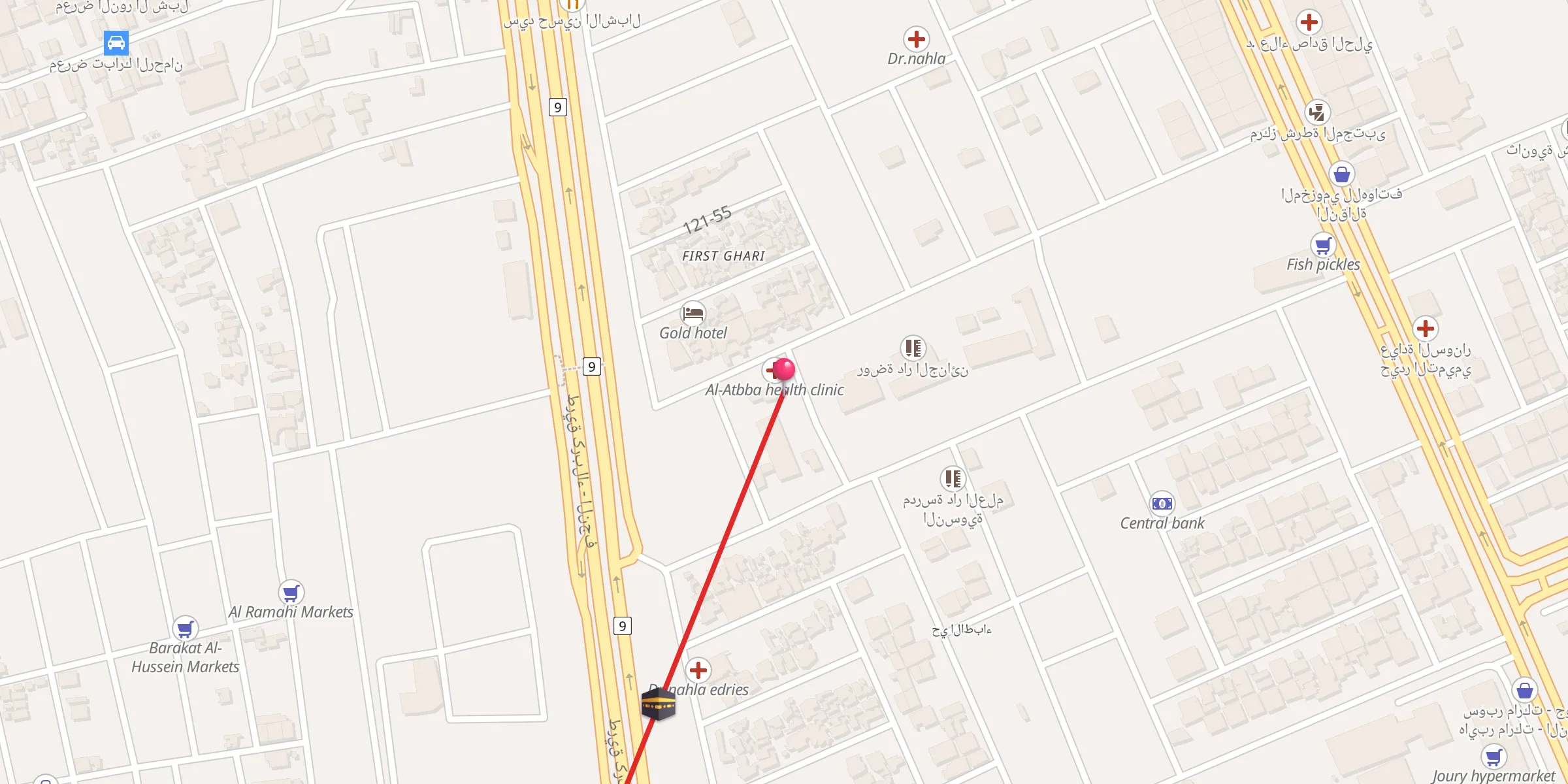 Carte de localisation : جامع ابو الفضل
