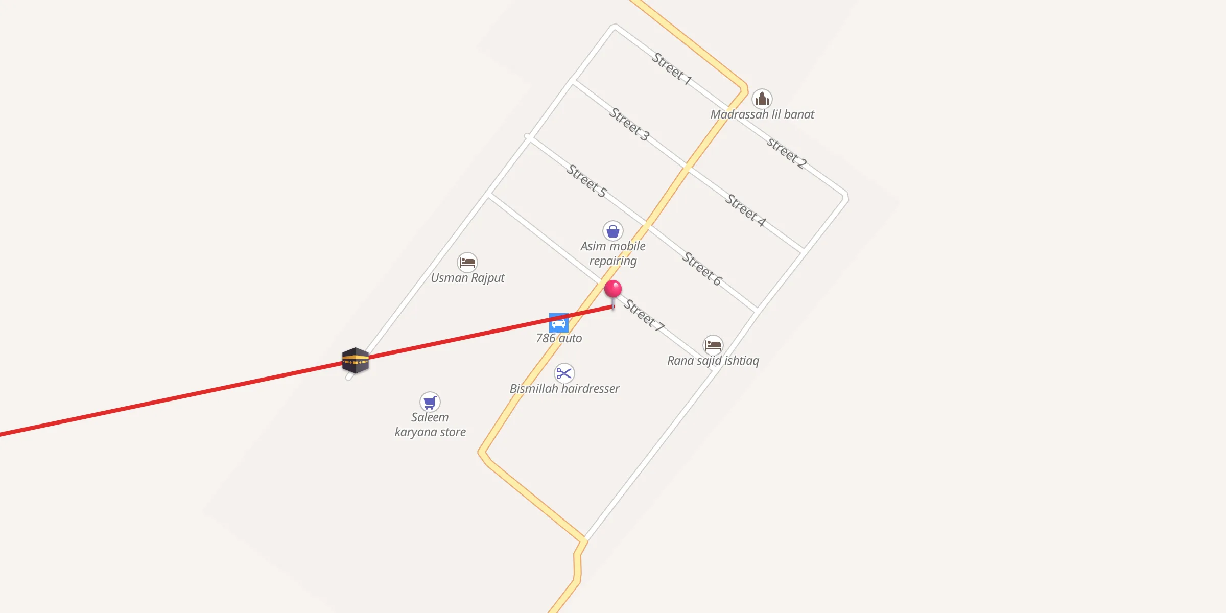 Carte de localisation : Jamia Masjid Usmania