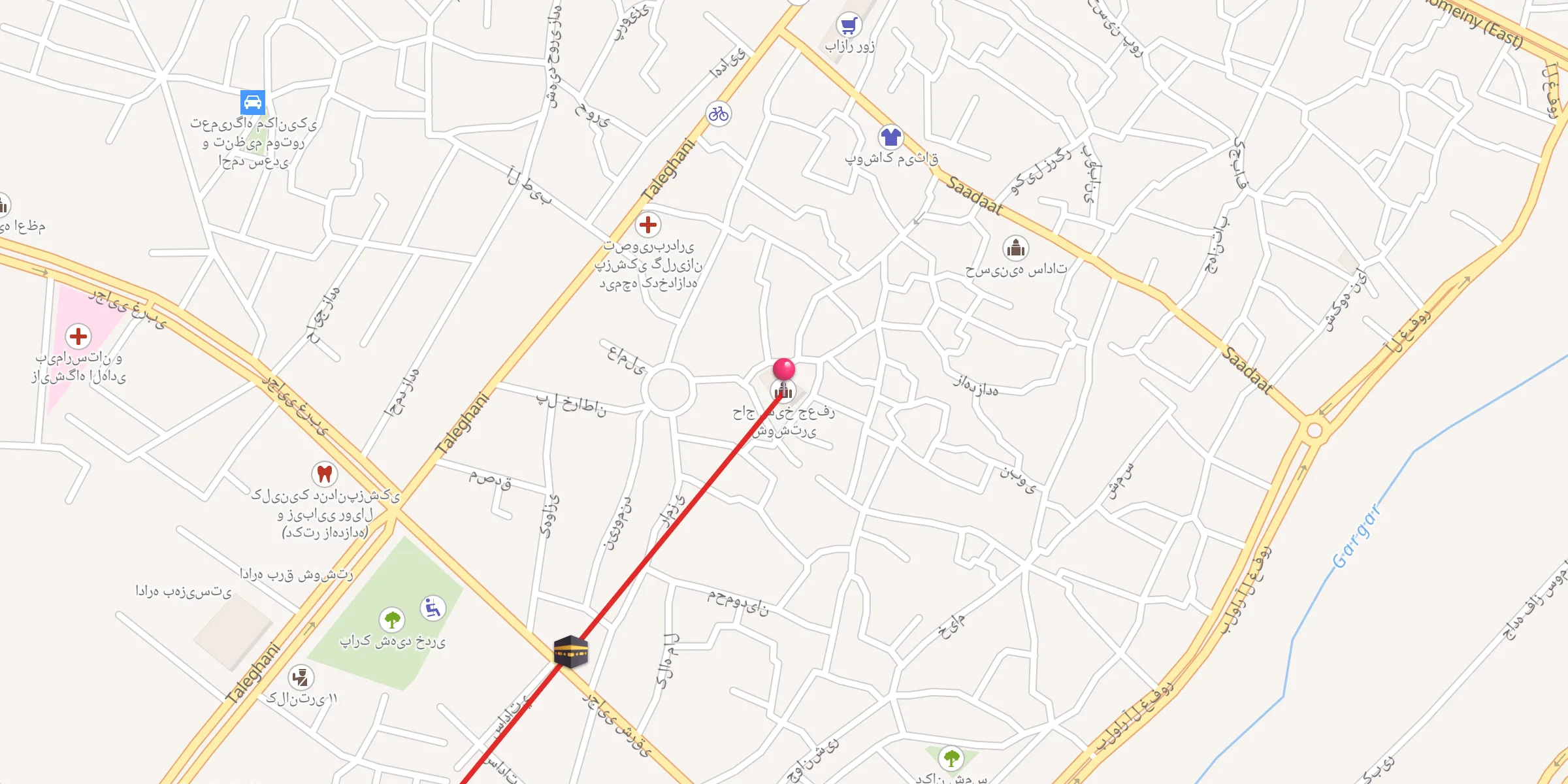 Carte de localisation : حاج شیخ جعفر شوشتری