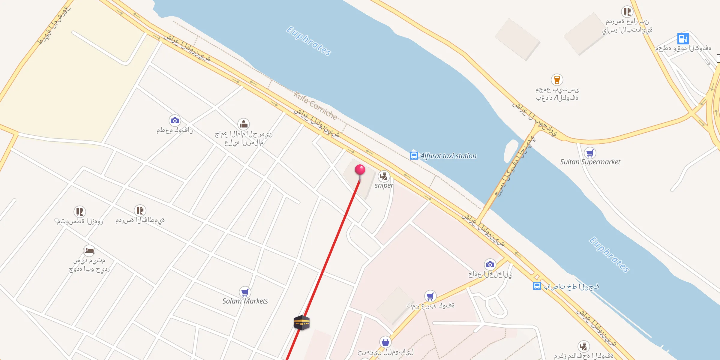 Carte de localisation : مقام النبي يونس ع