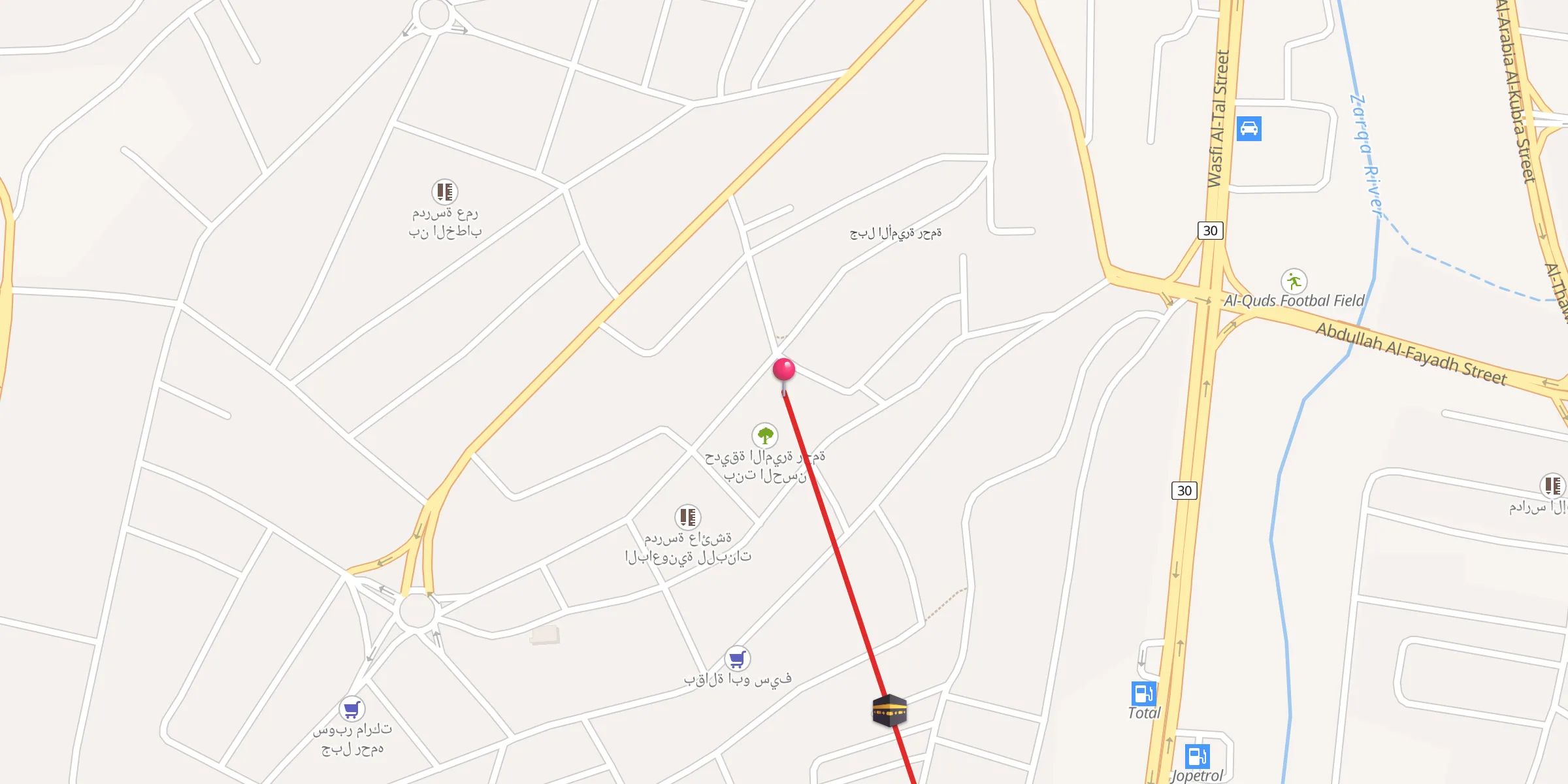Carte de localisation : مسجد المفلحون