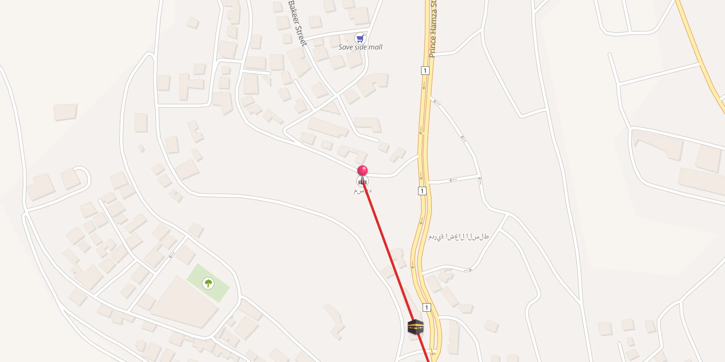 Carte de localisation : مسجد