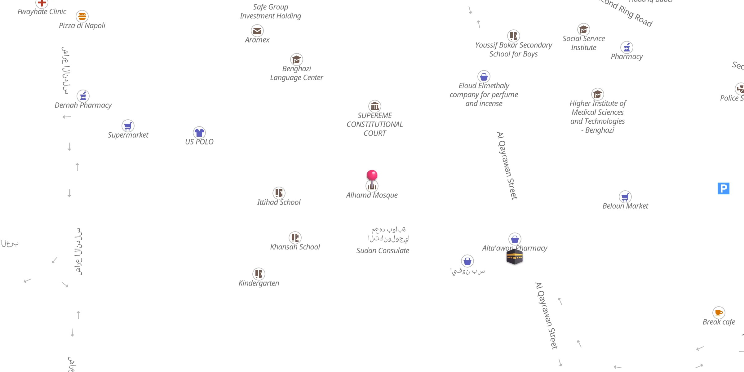 Carte de localisation : Alhamd Mosque