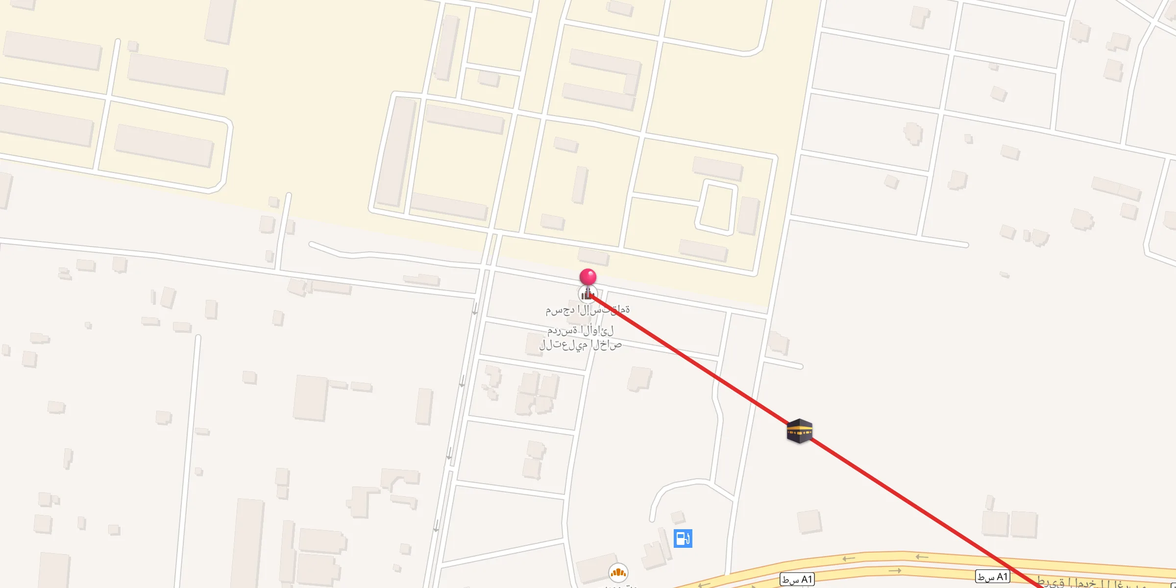 Carte de localisation : مسجد الإستقامة