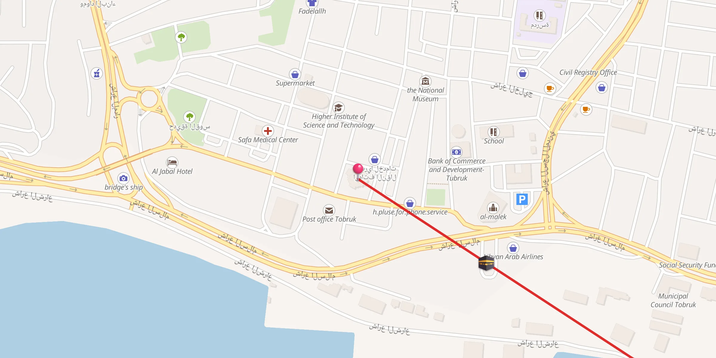 Carte de localisation : المسجد العتيق