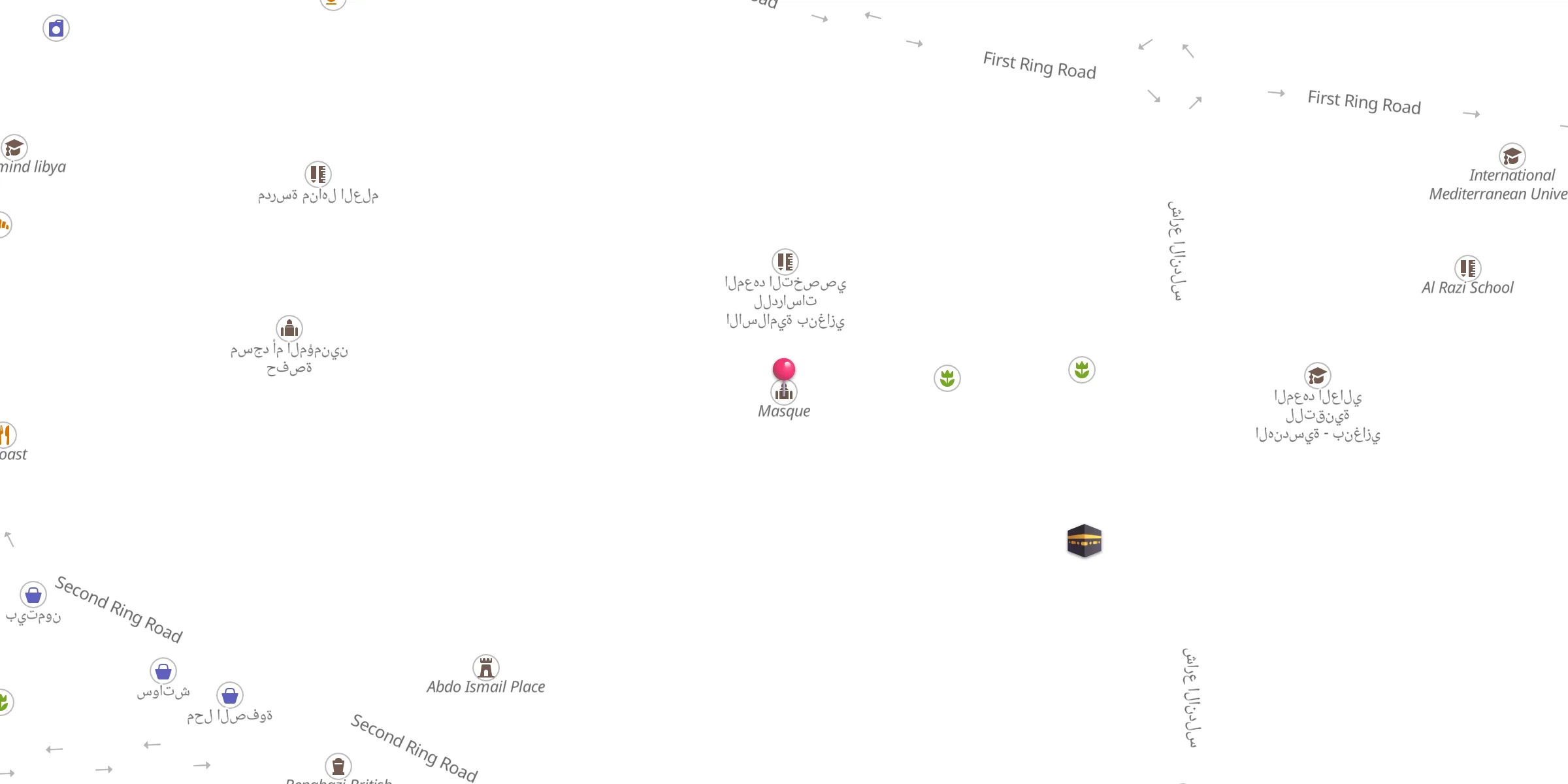 Carte de localisation : Masque