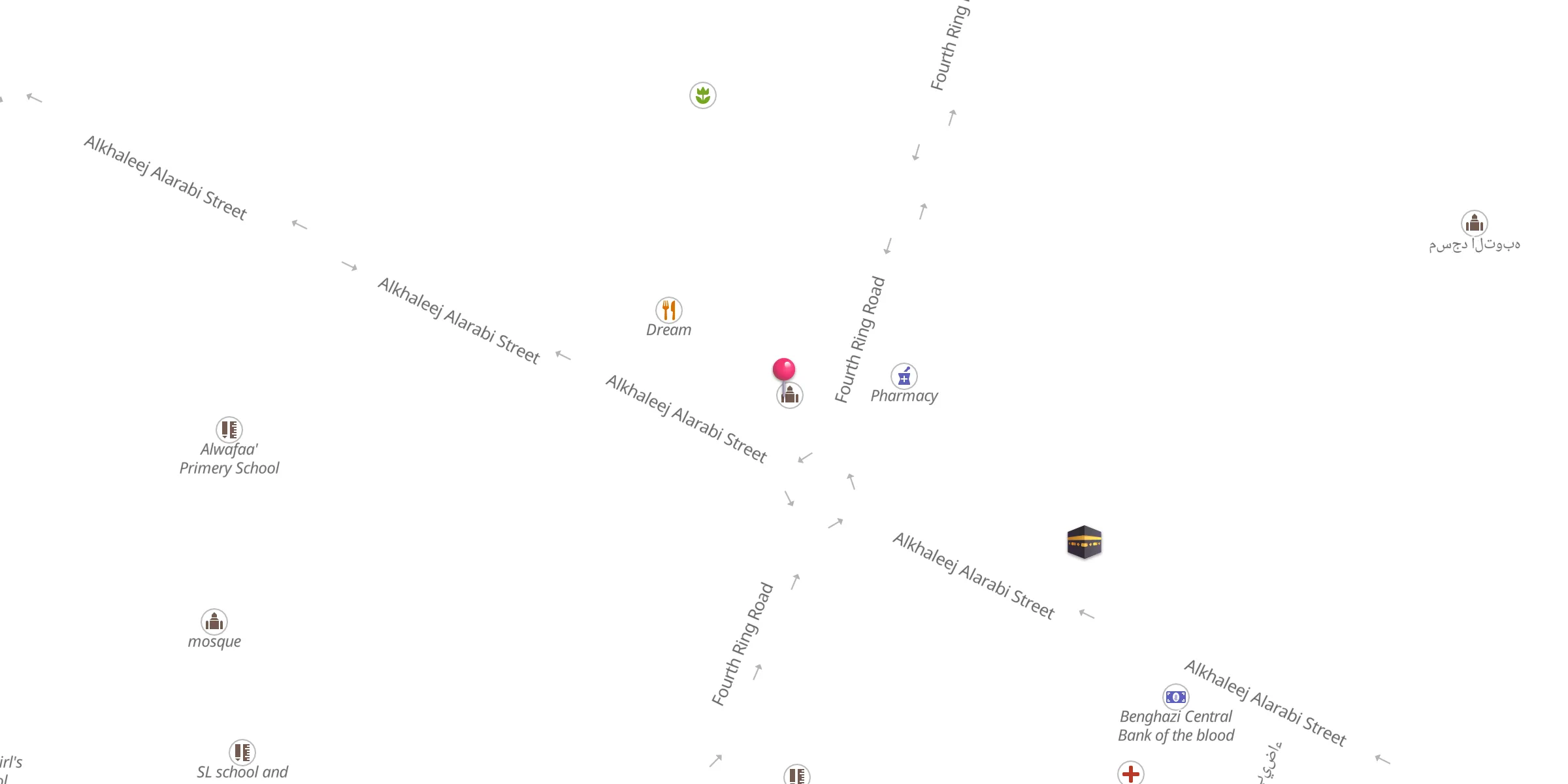 Carte de localisation : Al-Imam Malik Mosque