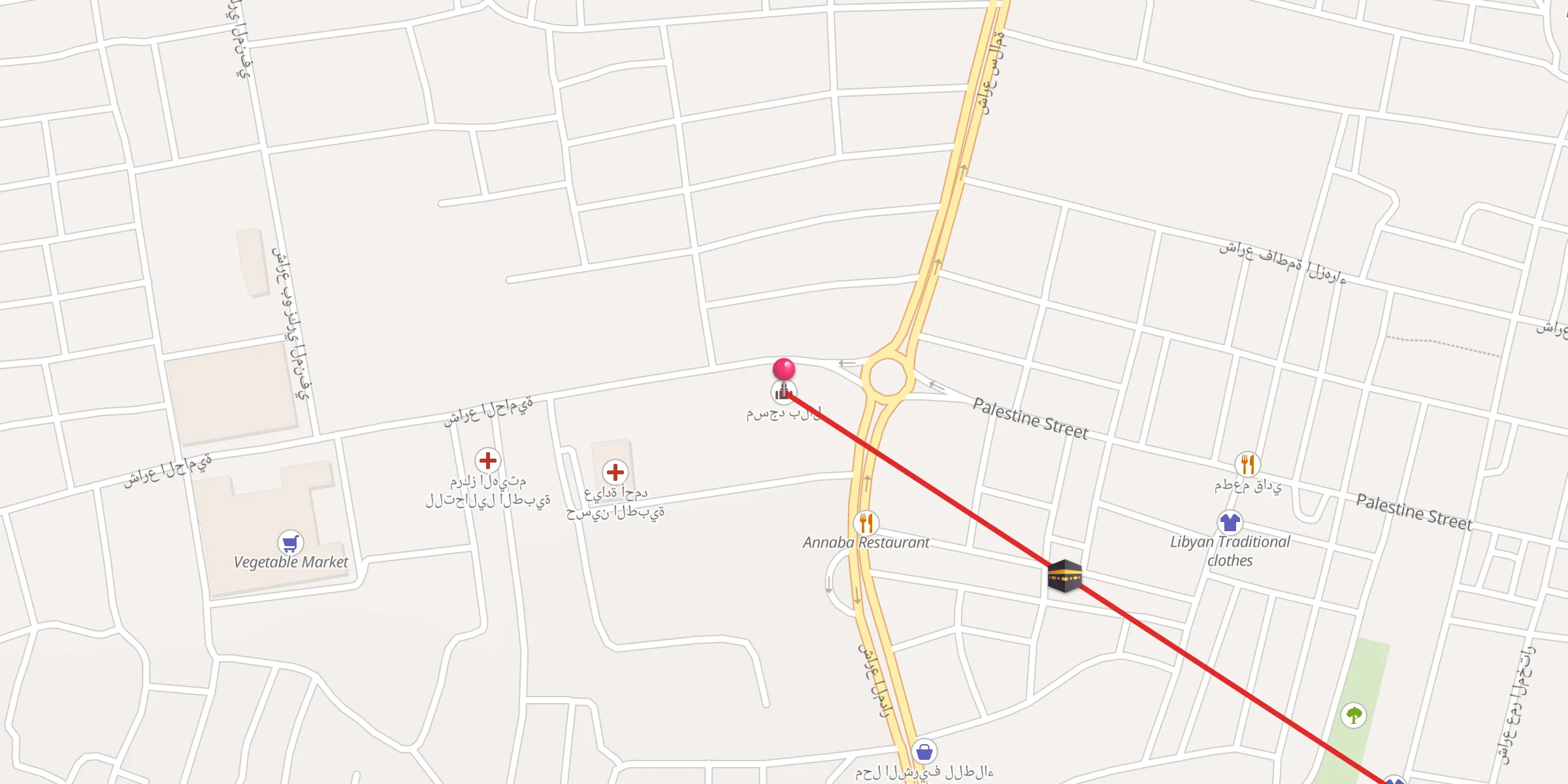 Carte de localisation : مسجد بلال