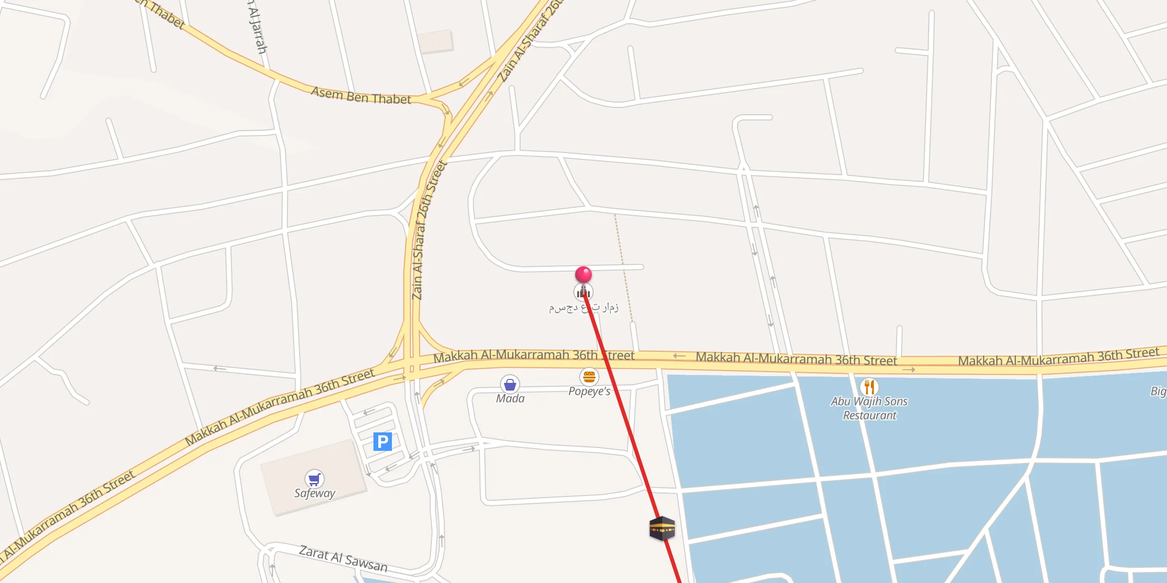 Carte de localisation : مسجد عزت رامز