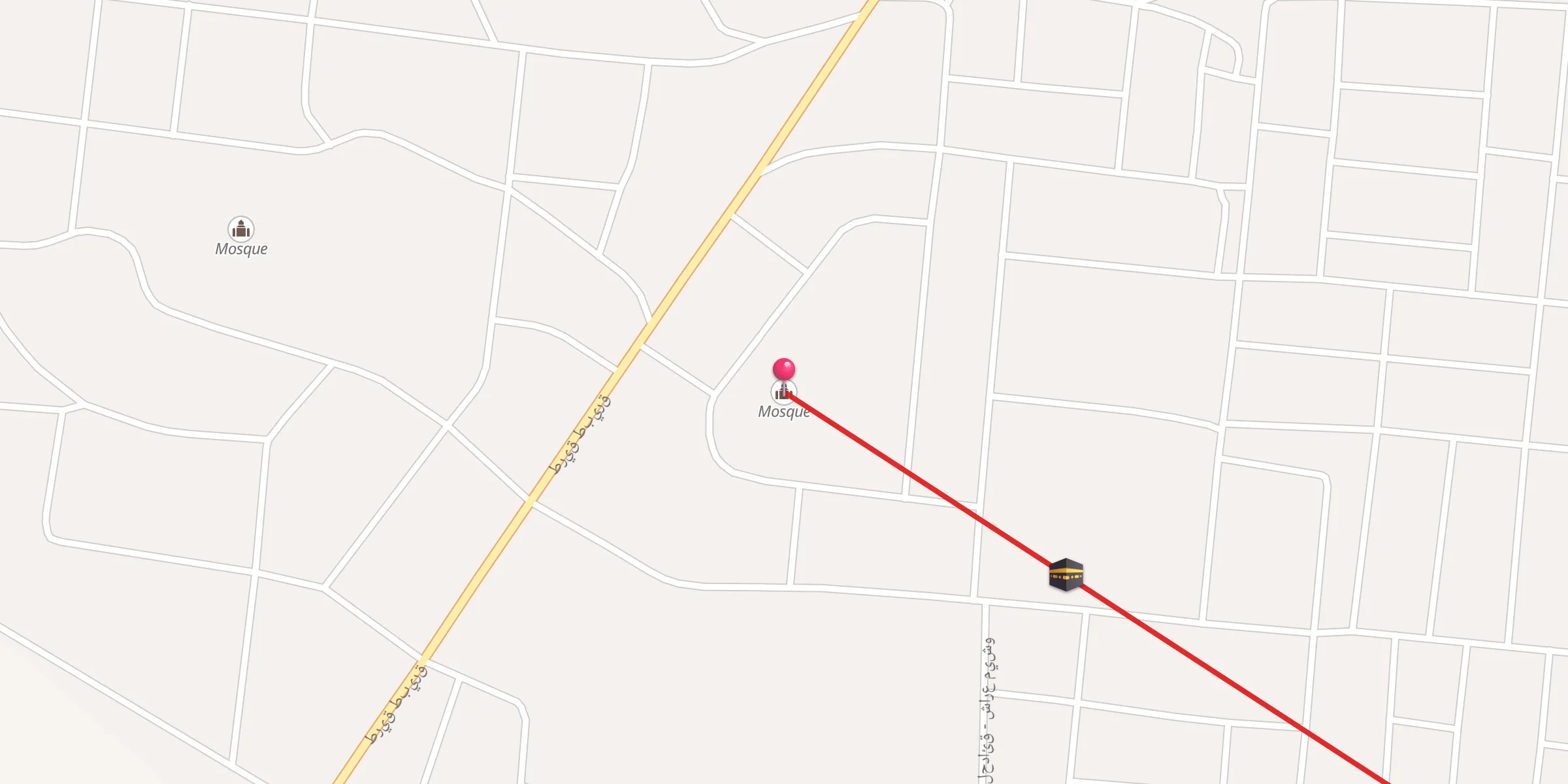 Carte de localisation : مسجد