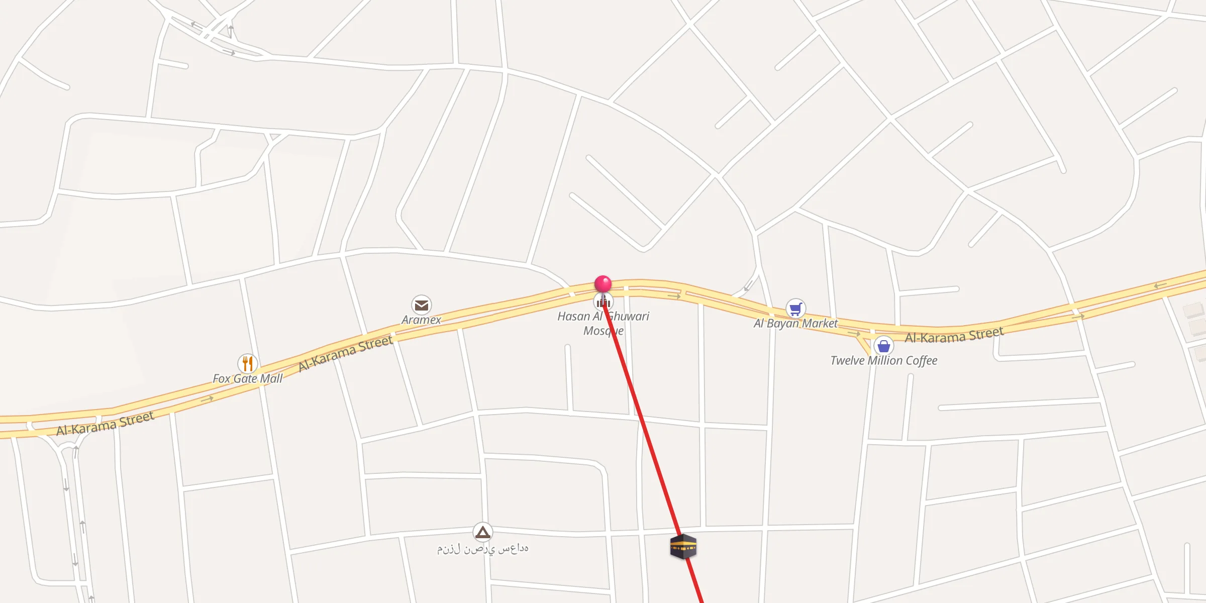 Carte de localisation : Hasan Al Ghuwari Mosque