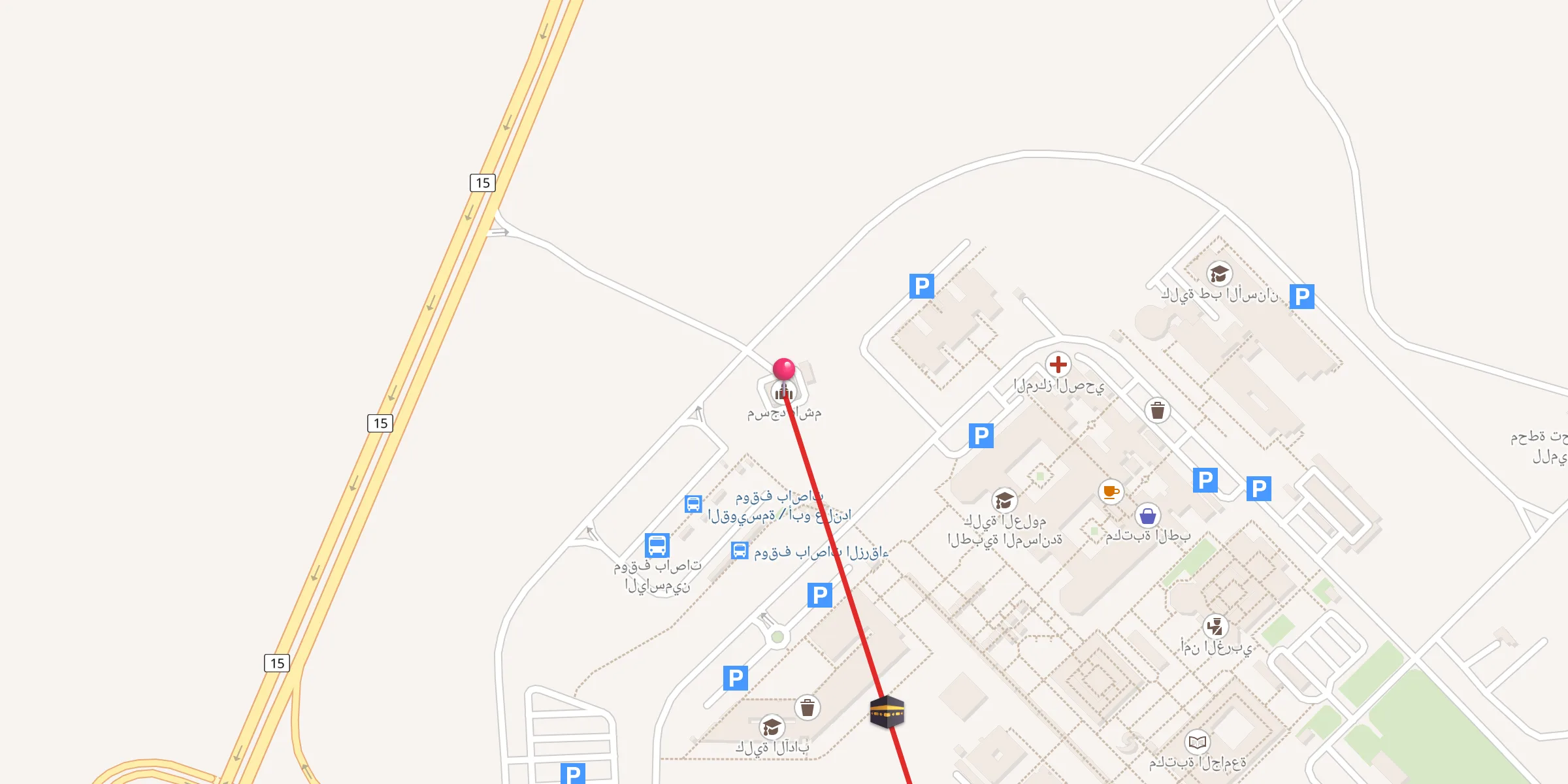 Carte de localisation : مسجد هاشم