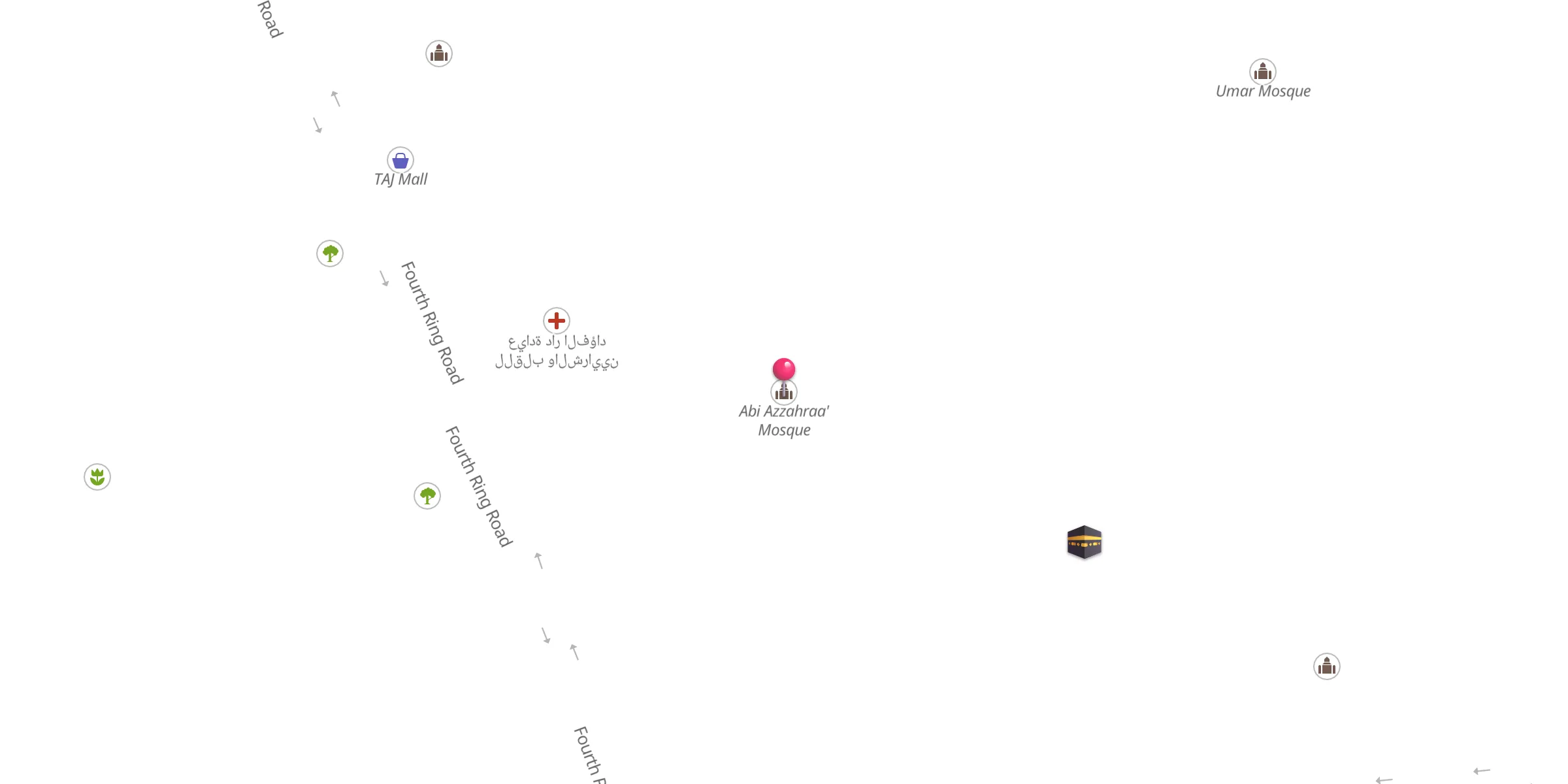 Carte de localisation : Abi Azzahraa' Mosque
