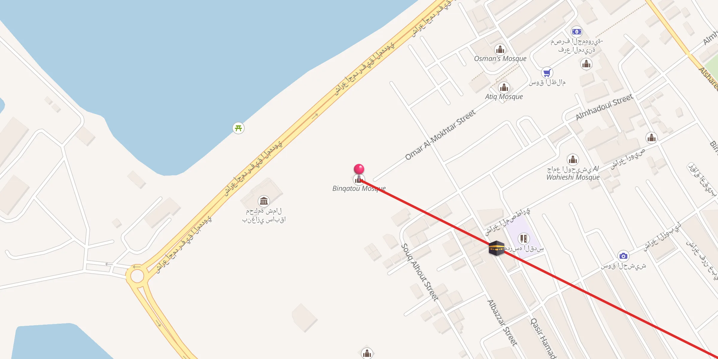 Carte de localisation : Binqatou Mosque