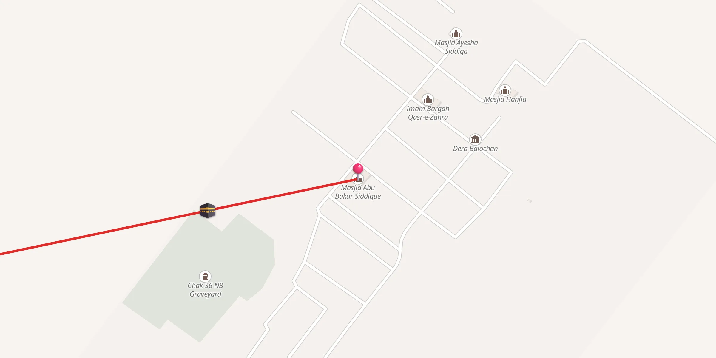 Carte de localisation : Masjid Abu Bakar Siddique