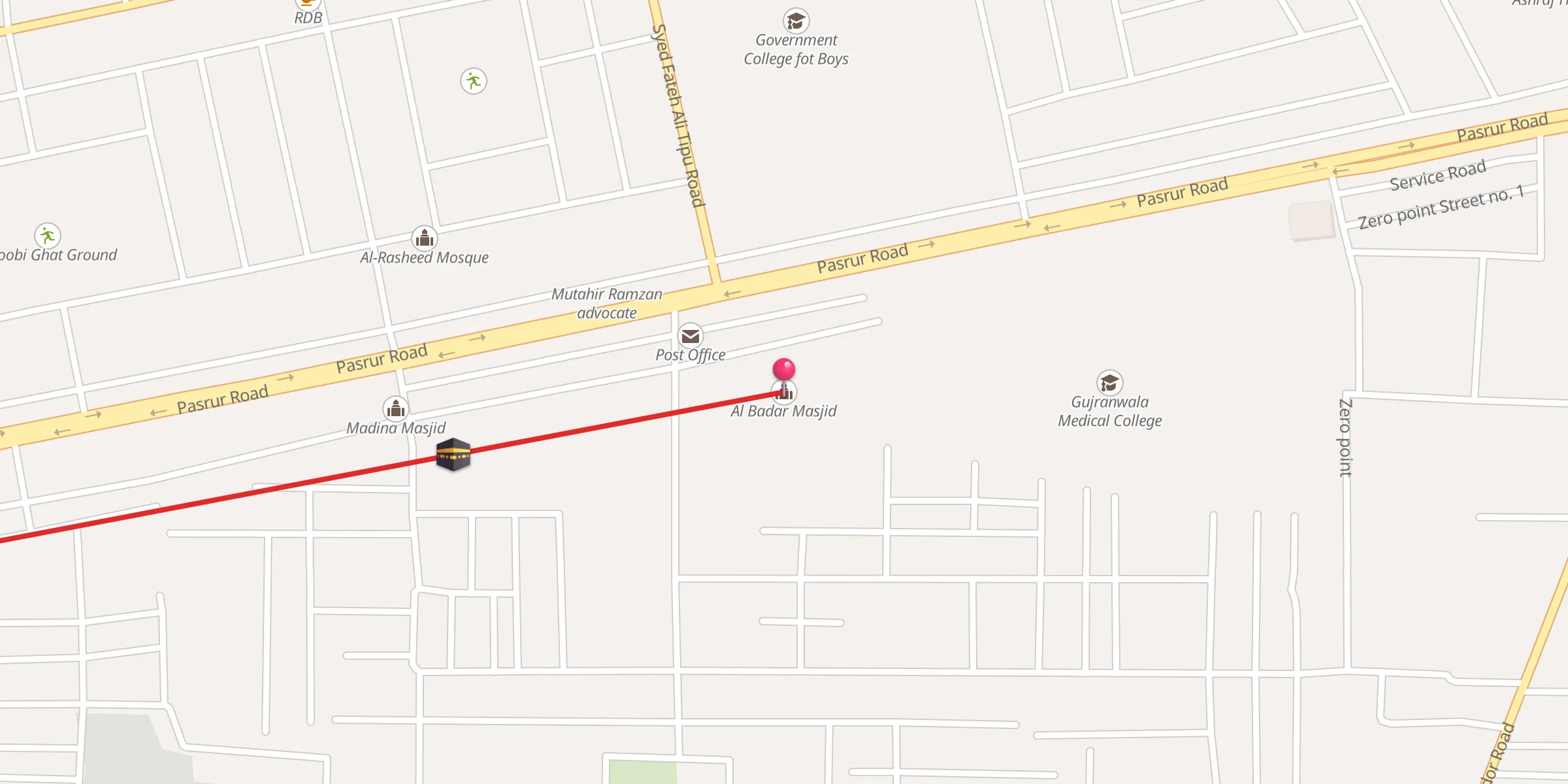 Carte de localisation : Al Badar Masjid