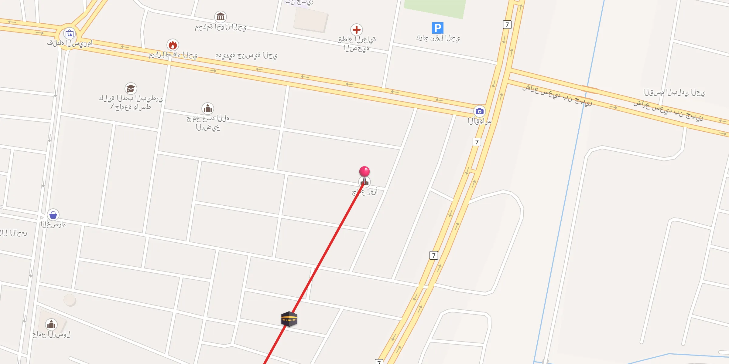 Carte de localisation : جامع إقرأ