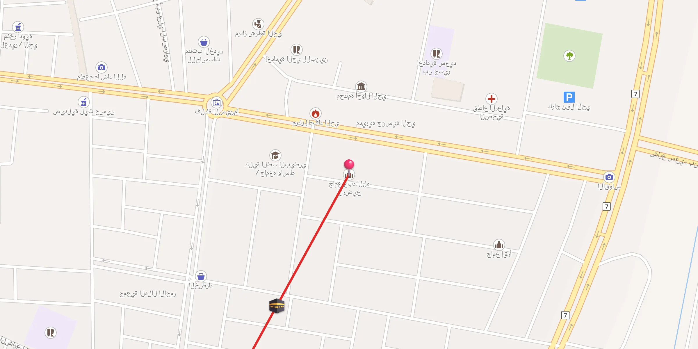 Carte de localisation : جامع عبد الله الرضيع