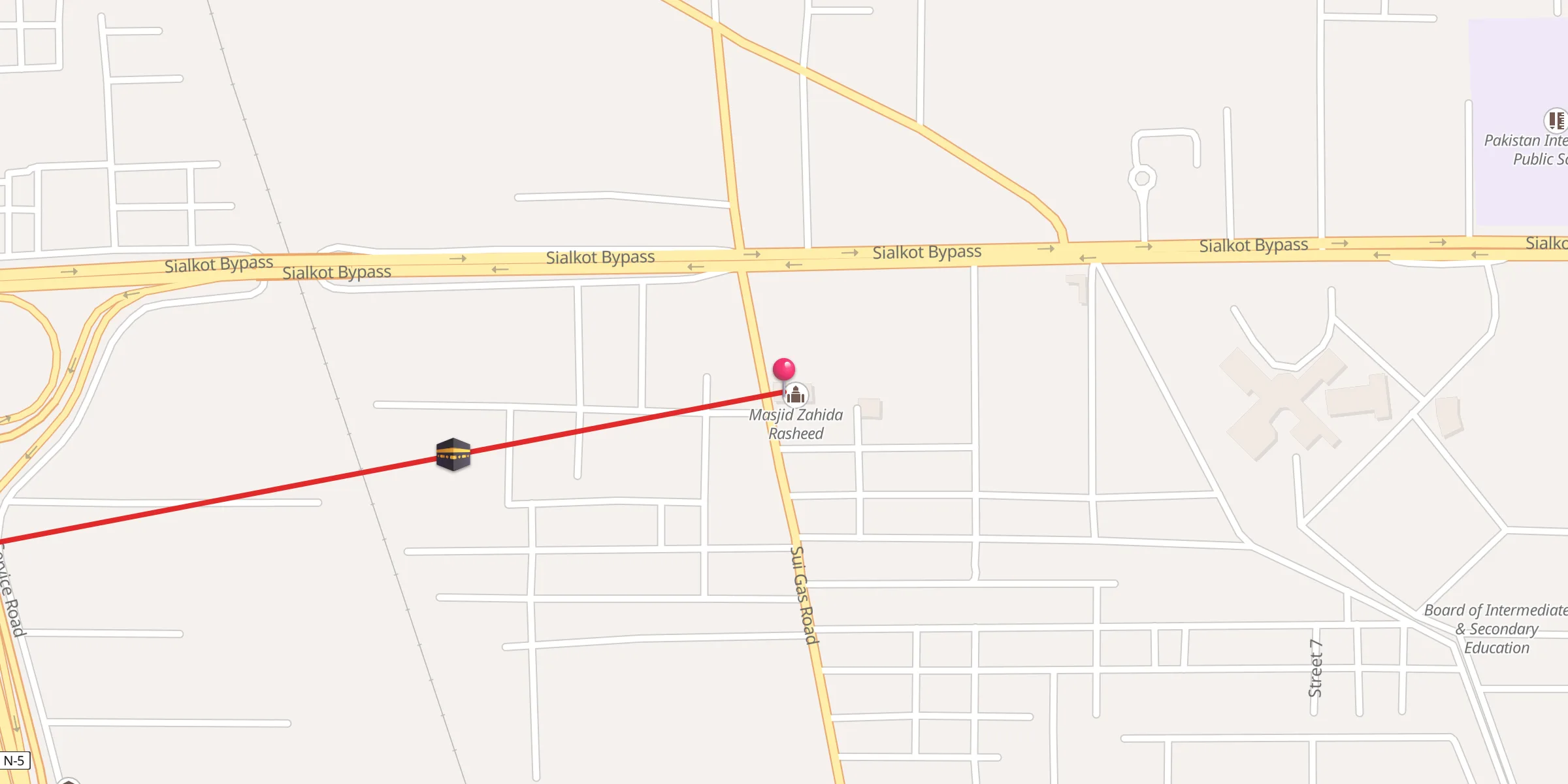 Carte de localisation : Masjid Zahida Rasheed