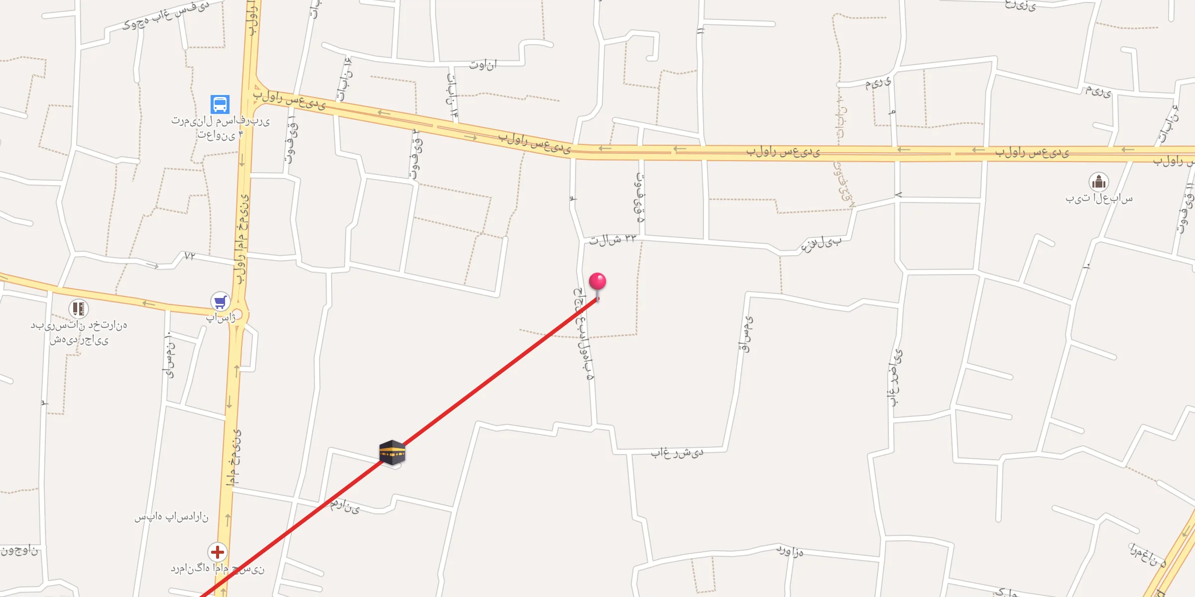 Carte de localisation : مسجد