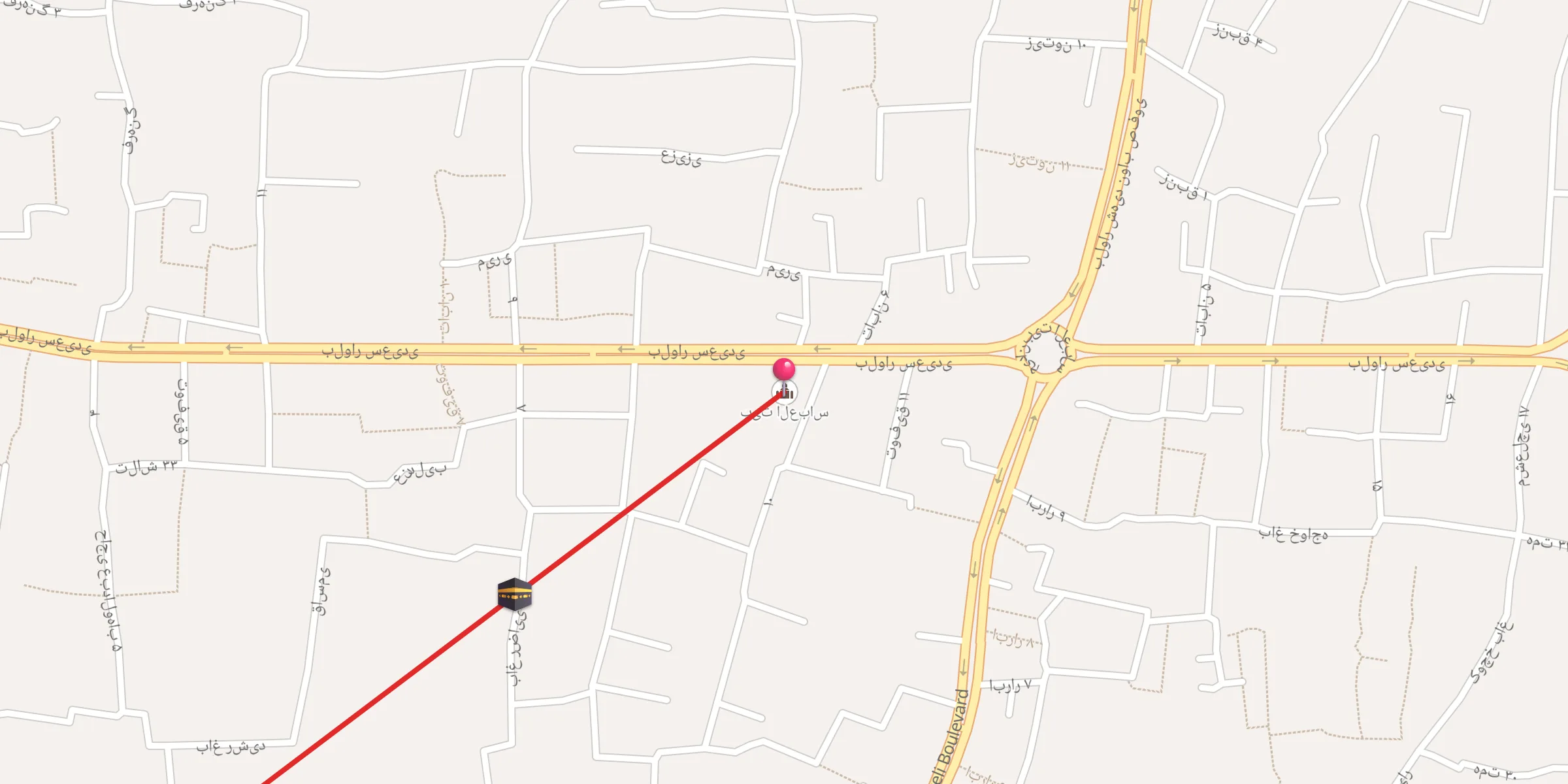 Carte de localisation : بیت العباس
