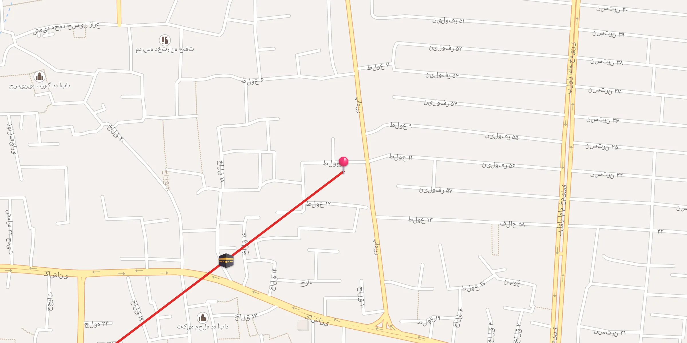 Carte de localisation : مسجد ابوالفضل